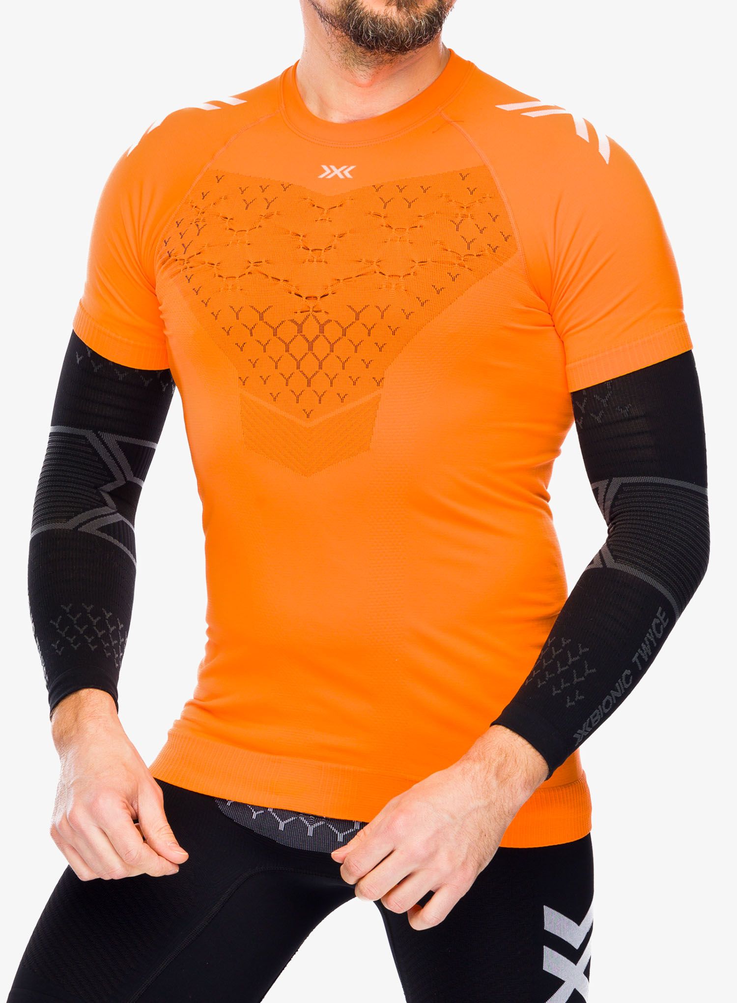 Kompresní návleky na ruce X-Bionic Twyce Armsleeve - black/charcoal