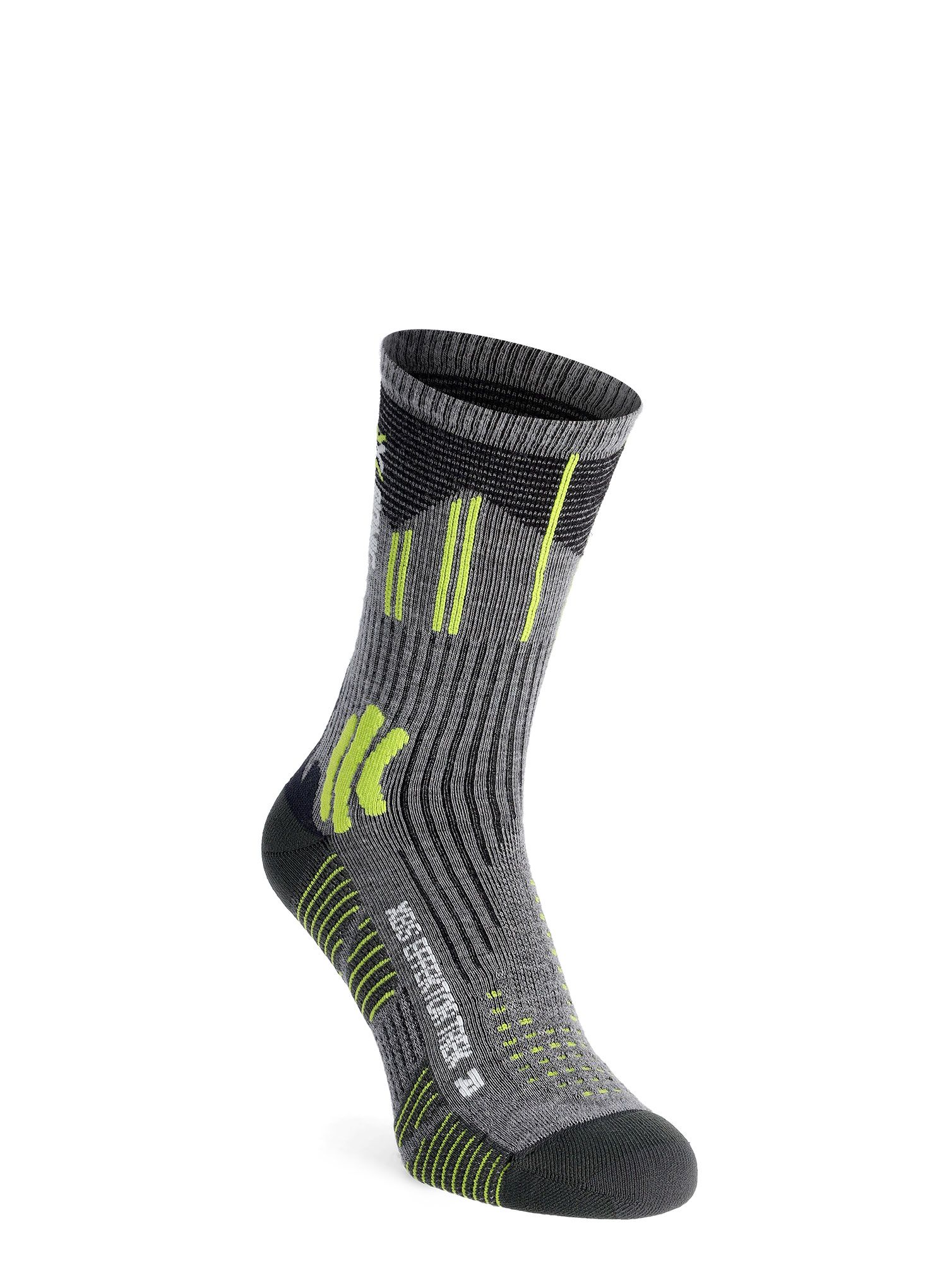Trekové ponožky X-Socks Effektor Trekking - grey melange/effektor green
