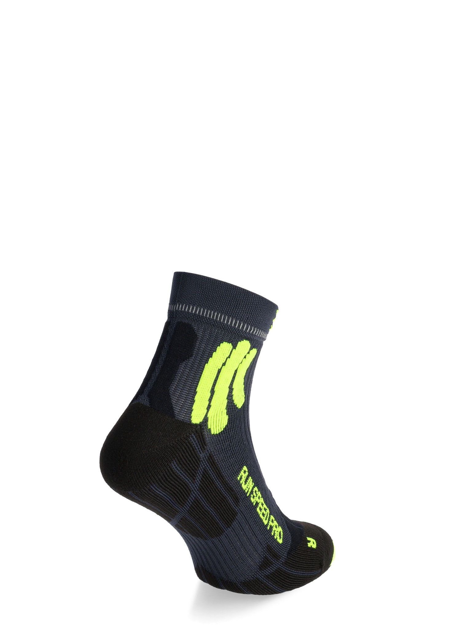 Běžecké ponožky X-Socks Run Speed Pro 4.0 - charcoal/phyton yellow/black