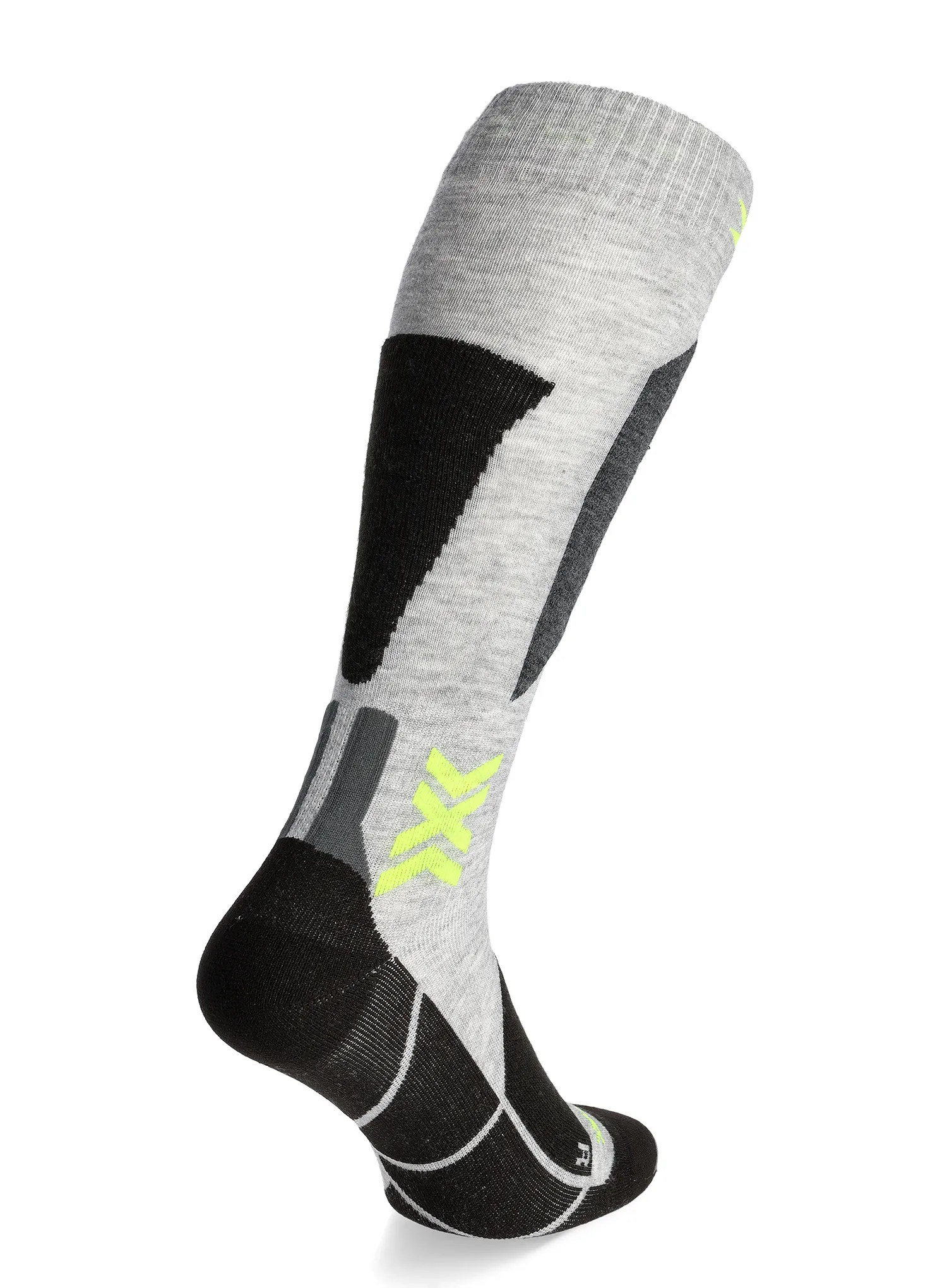 Lyžařské ponožky X-Socks Ski Discover OTC - rhino grey/canary
