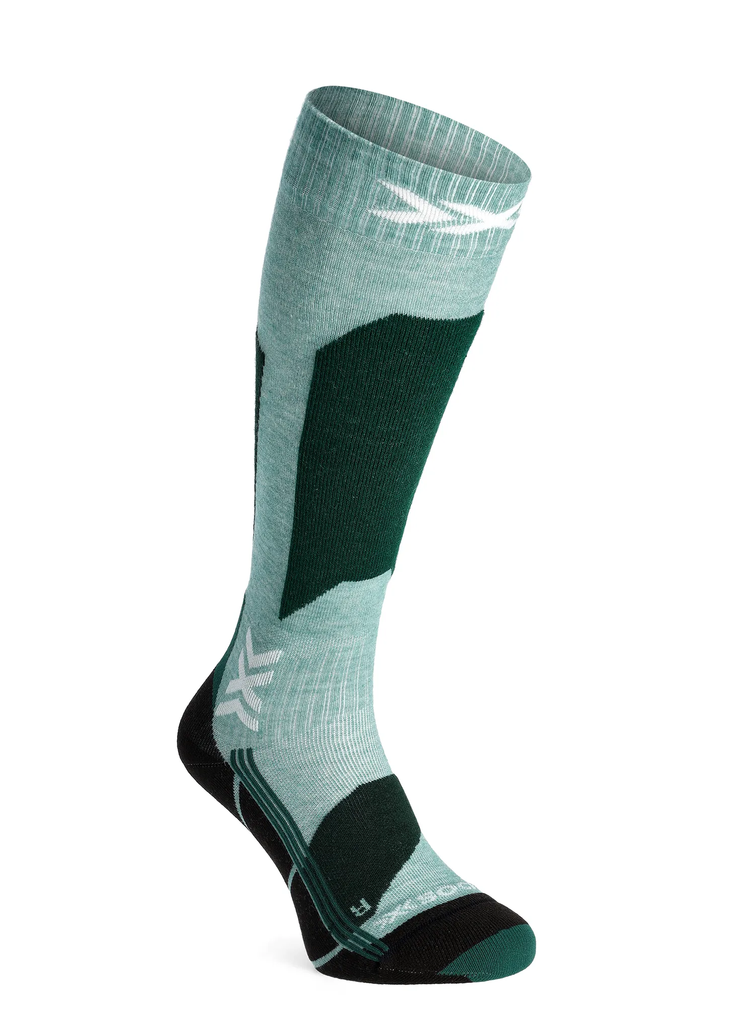 Dámské lyžařské ponožky X-Socks Ski Discover OTC - sage green/english lawn