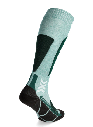 Dámské lyžařské ponožky X-Socks Ski Discover OTC - sage green/english lawn
