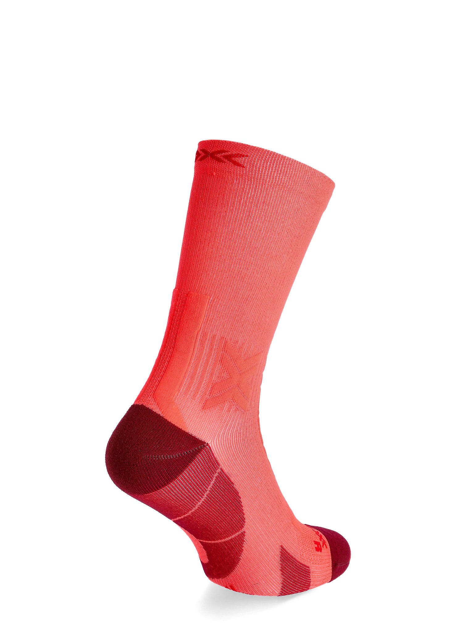 Běžecké ponožky X-Socks Trail Run Discover Crew - fluo red/namib red