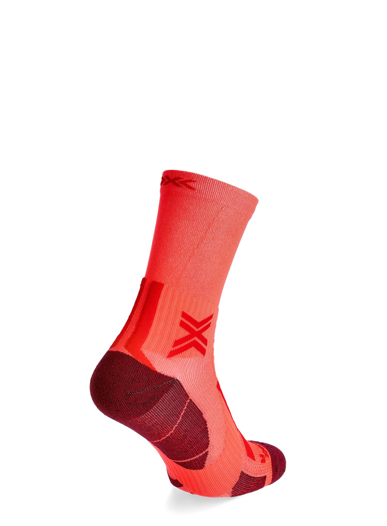 Běžecké ponožky X-Socks Trailrun Perform Crew - fluo red/namib red