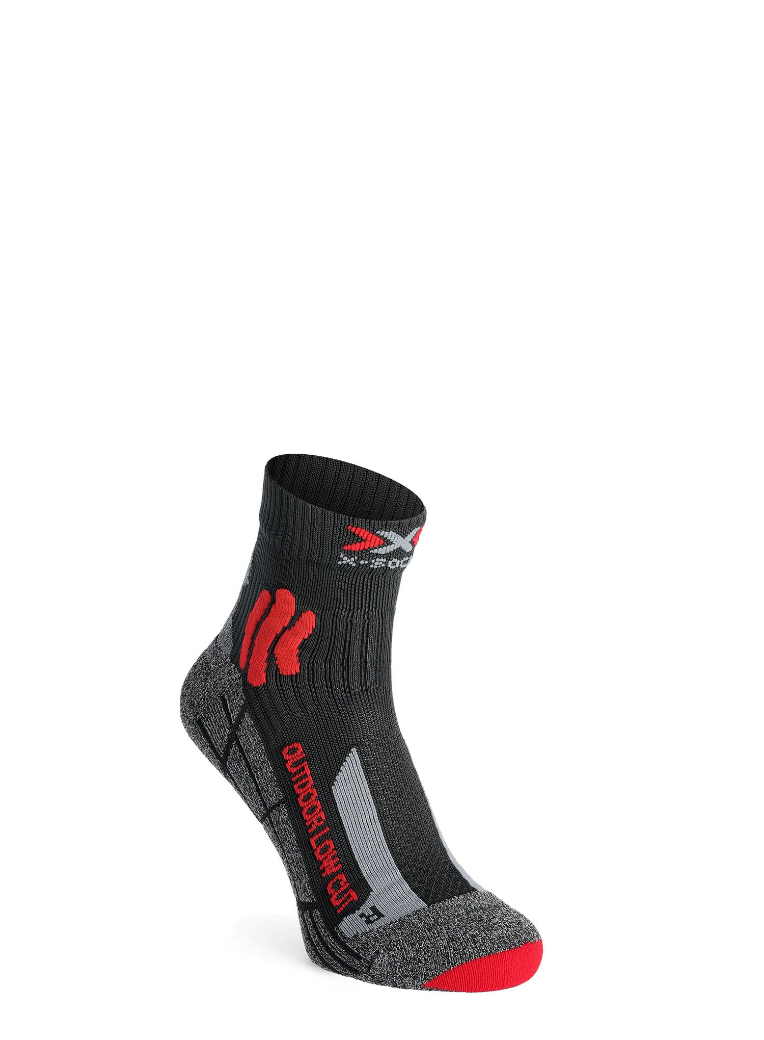 Trekové ponožky X-Socks Trek Outdoor Low Cut - anthracite/red