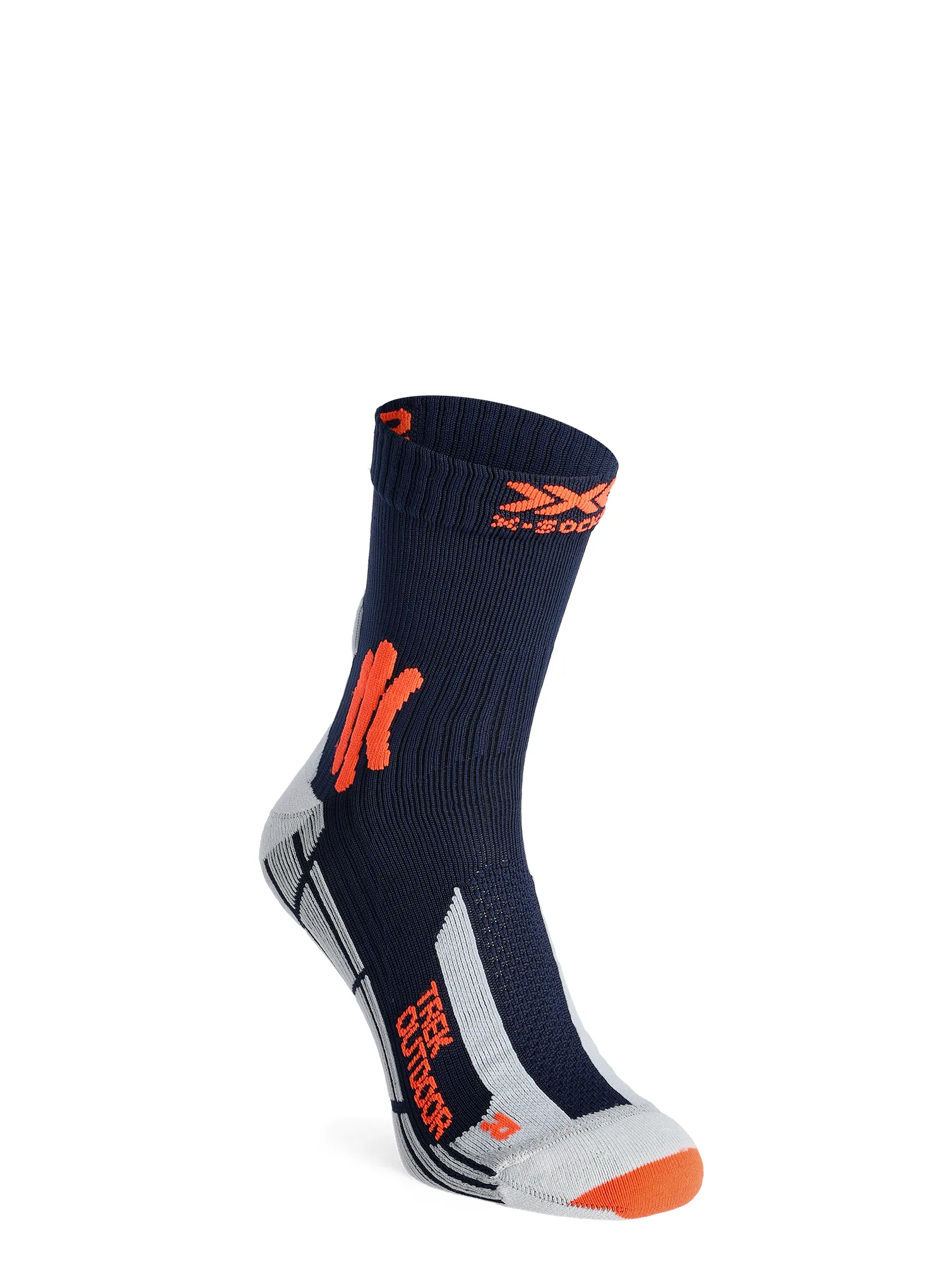Trekové ponožky X-Socks Trek Outdoor - midnight blue/kurkuma orange