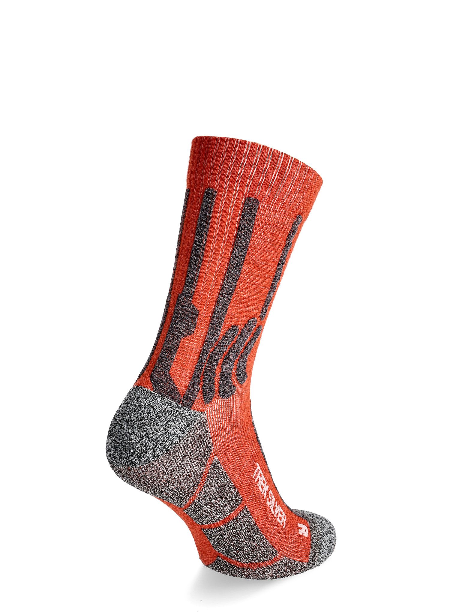 Trekové ponožky X-Socks Trek Silver - crimson red/dolomite grey