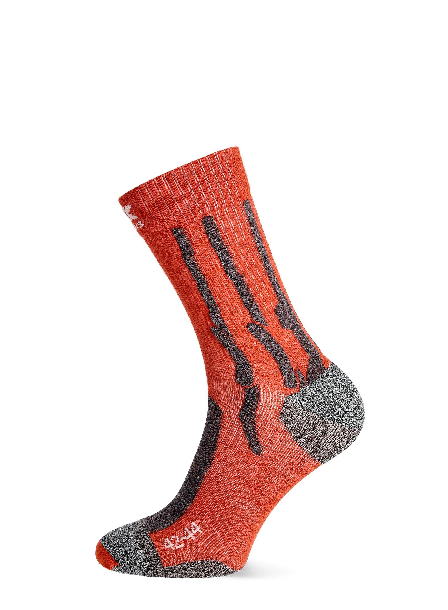 Trekové ponožky X-Socks Trek Silver - crimson red/dolomite grey