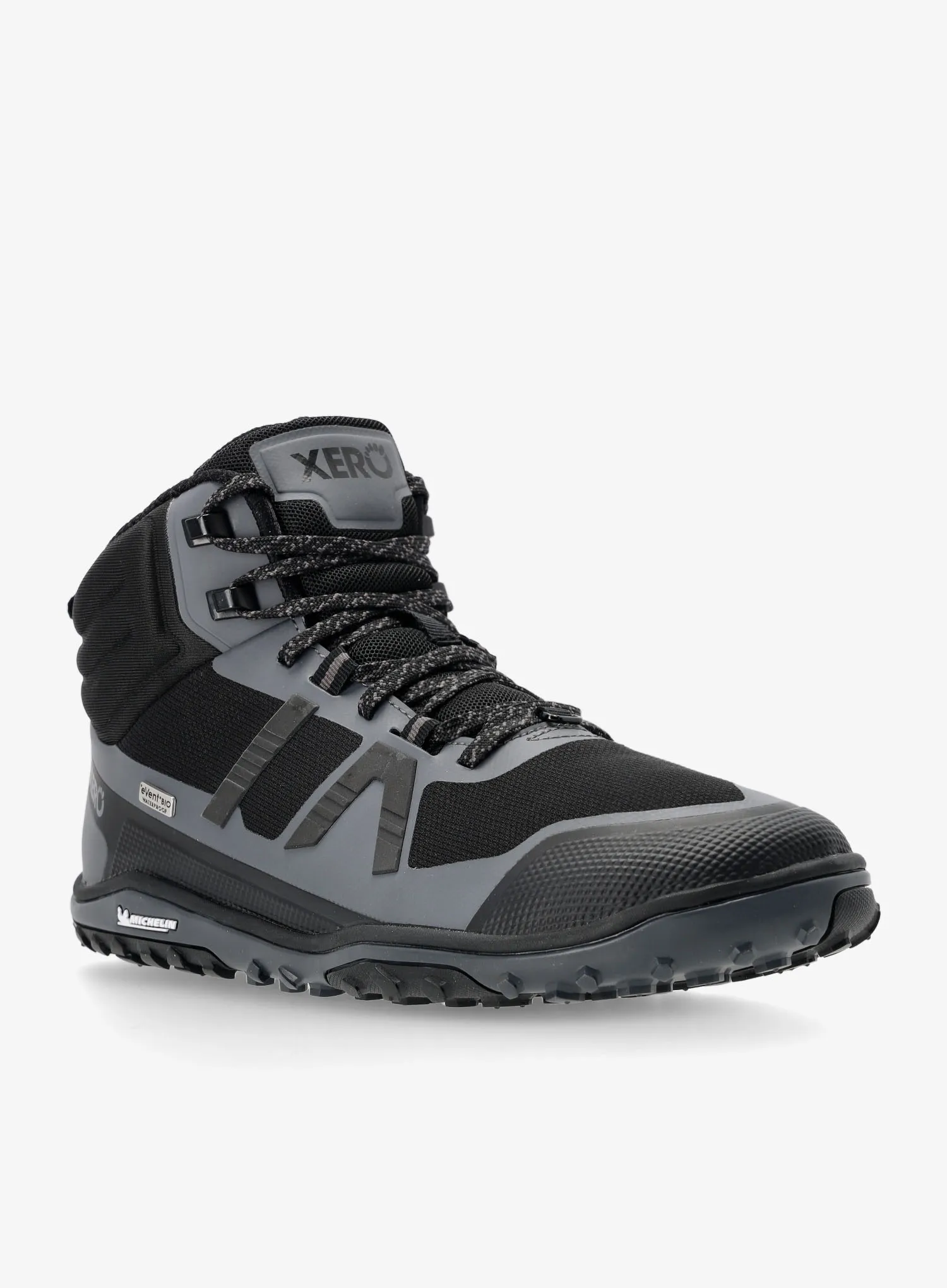 Turistické boty Xero Shoes Scrambler Mid II WP - black/asphalt