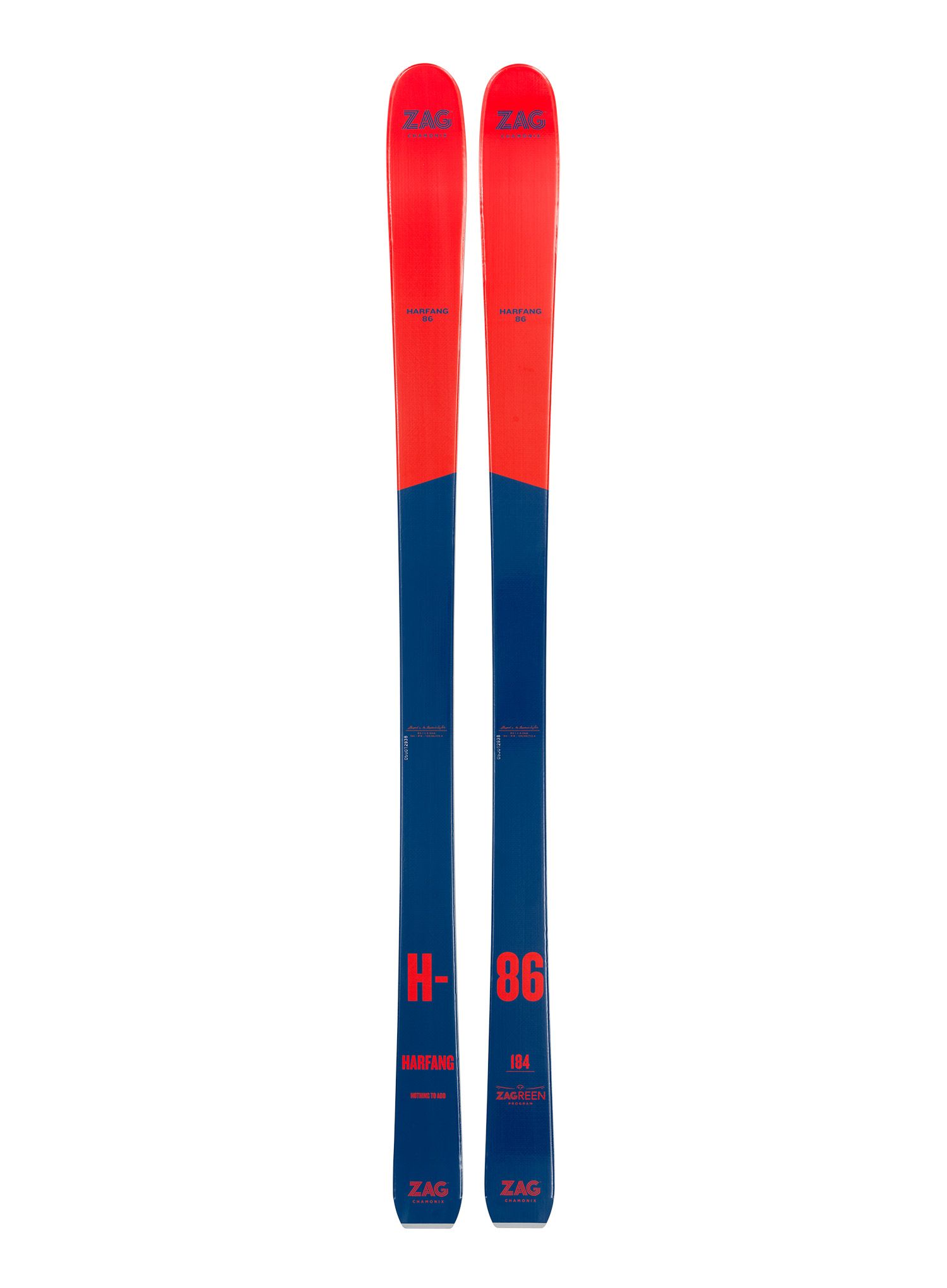 Skialpinistické lyže ZAG H-86- blue/red