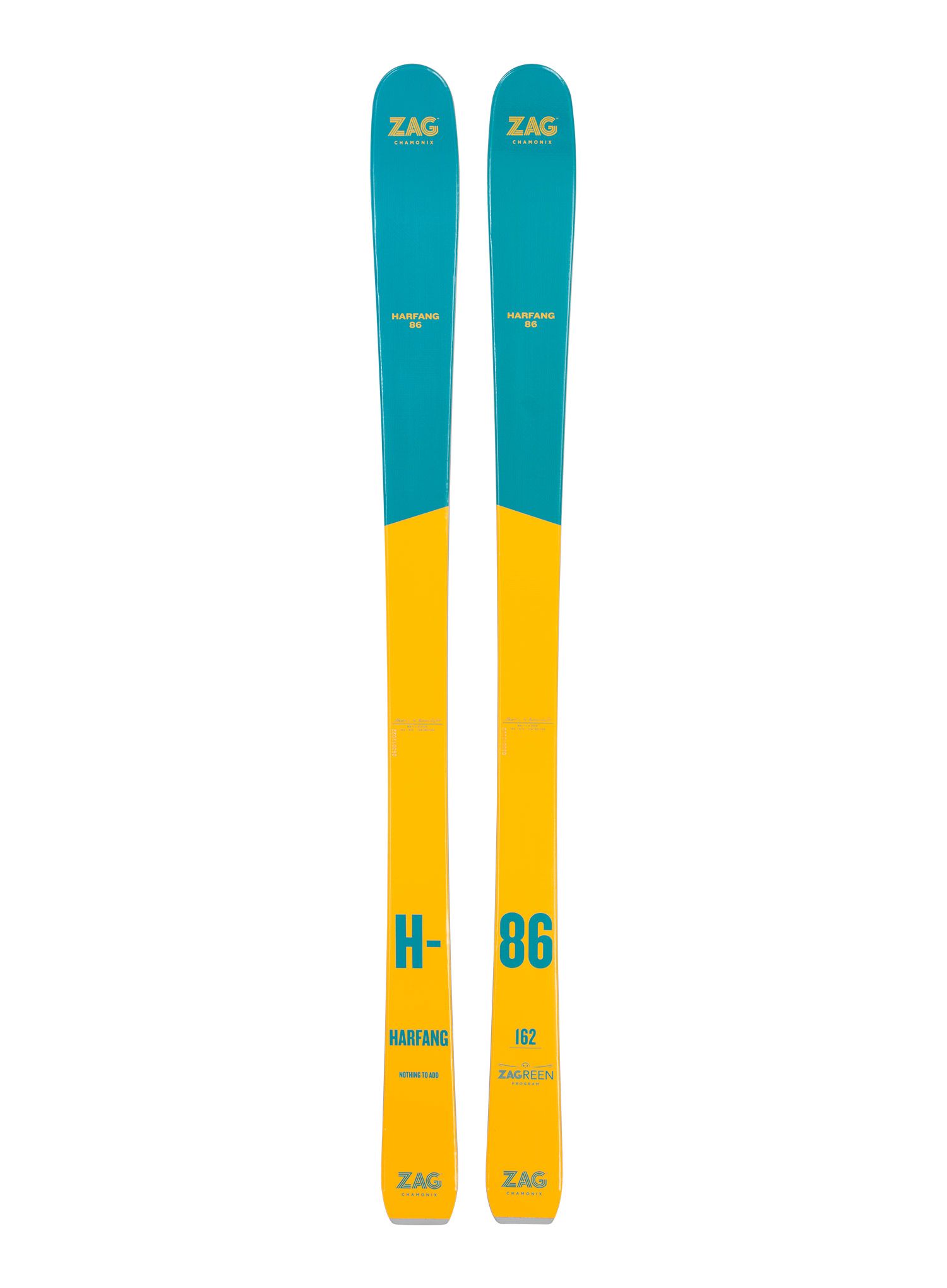 Skialpinistické lyže dámské ZAG H-86 Lady- yellow/green
