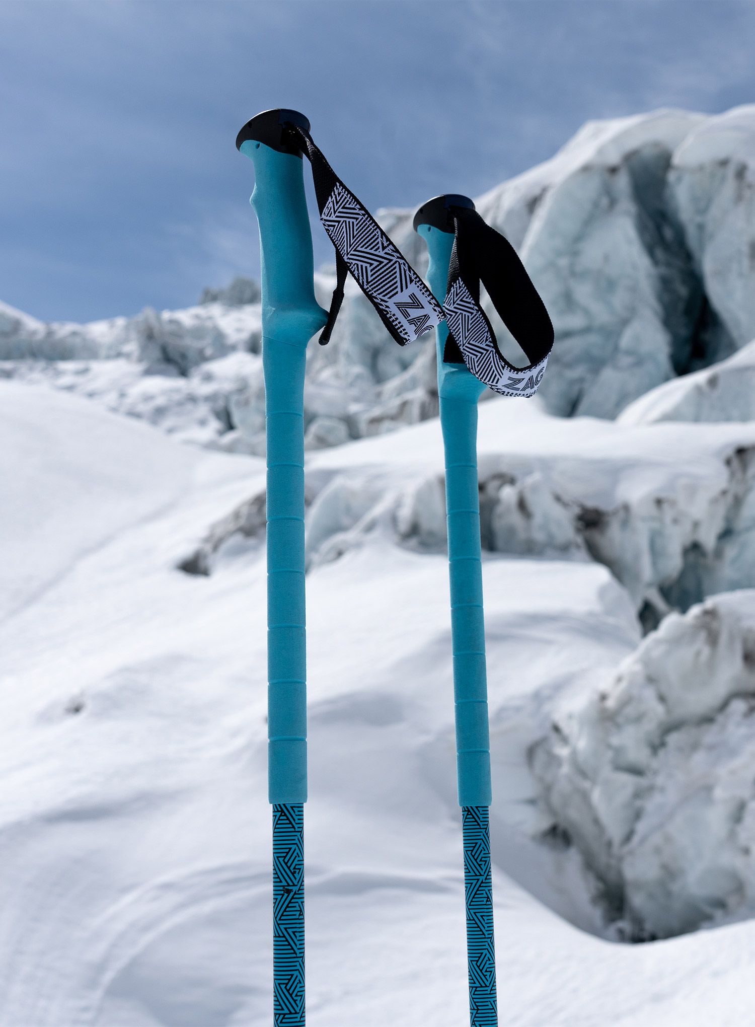 Skialpové hole ZAG North Vario- blue/black