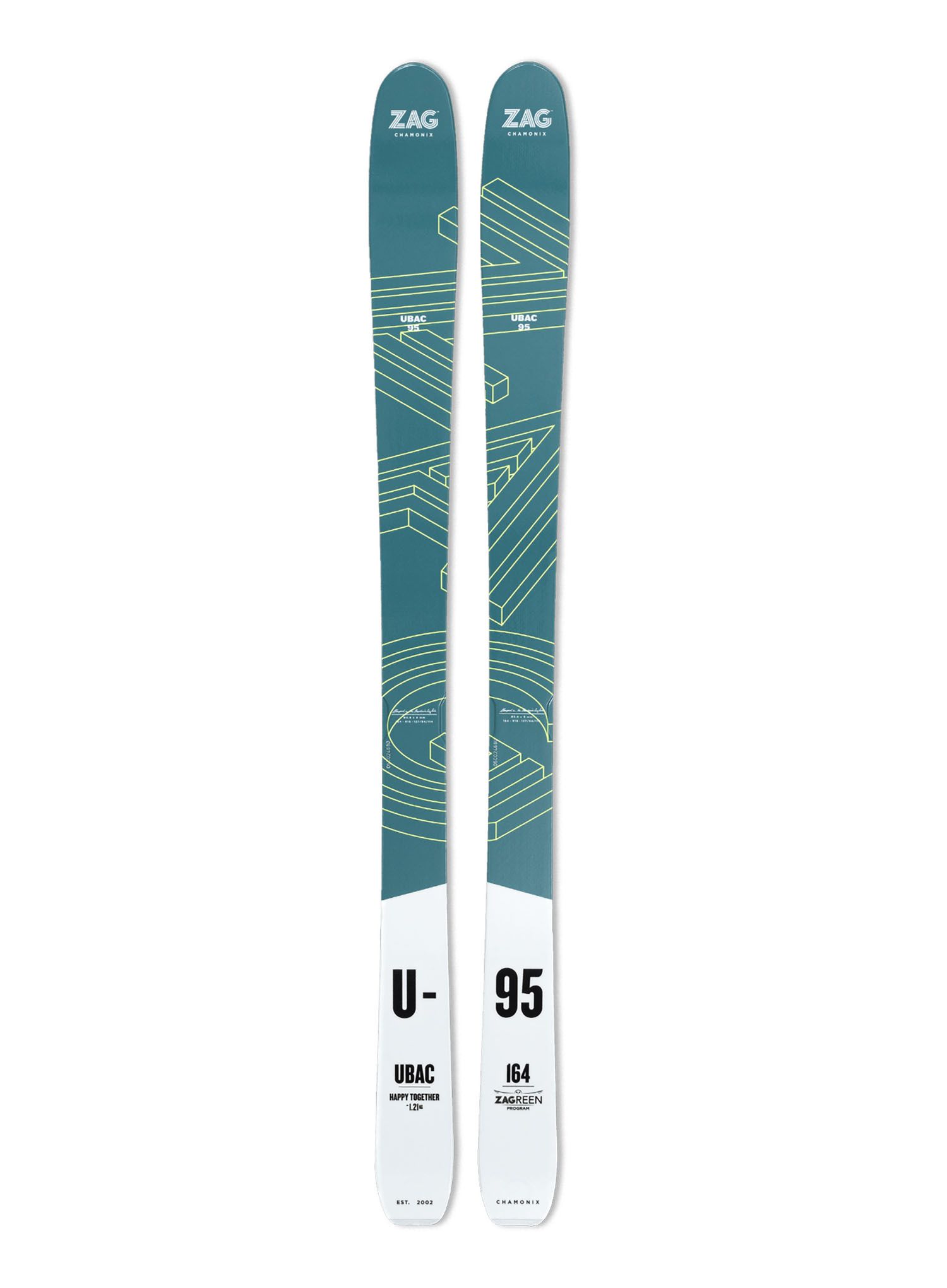 Skialpový set ZAG UBAC 95 Lady - blue/white