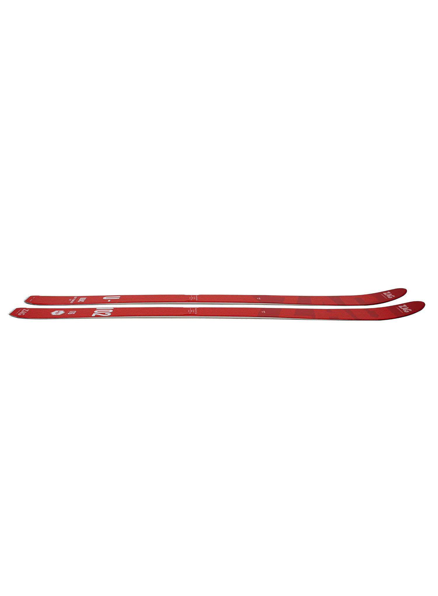 Skialpový set ZAG Ubac 102- red/white + stoupací pásy