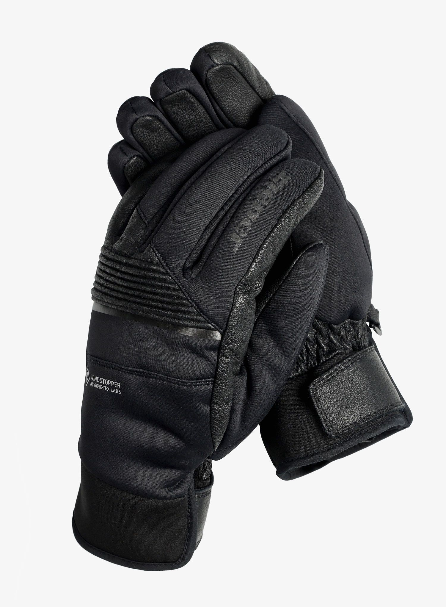 Větruvzdorné rukavice Ziener Ganno WS - black