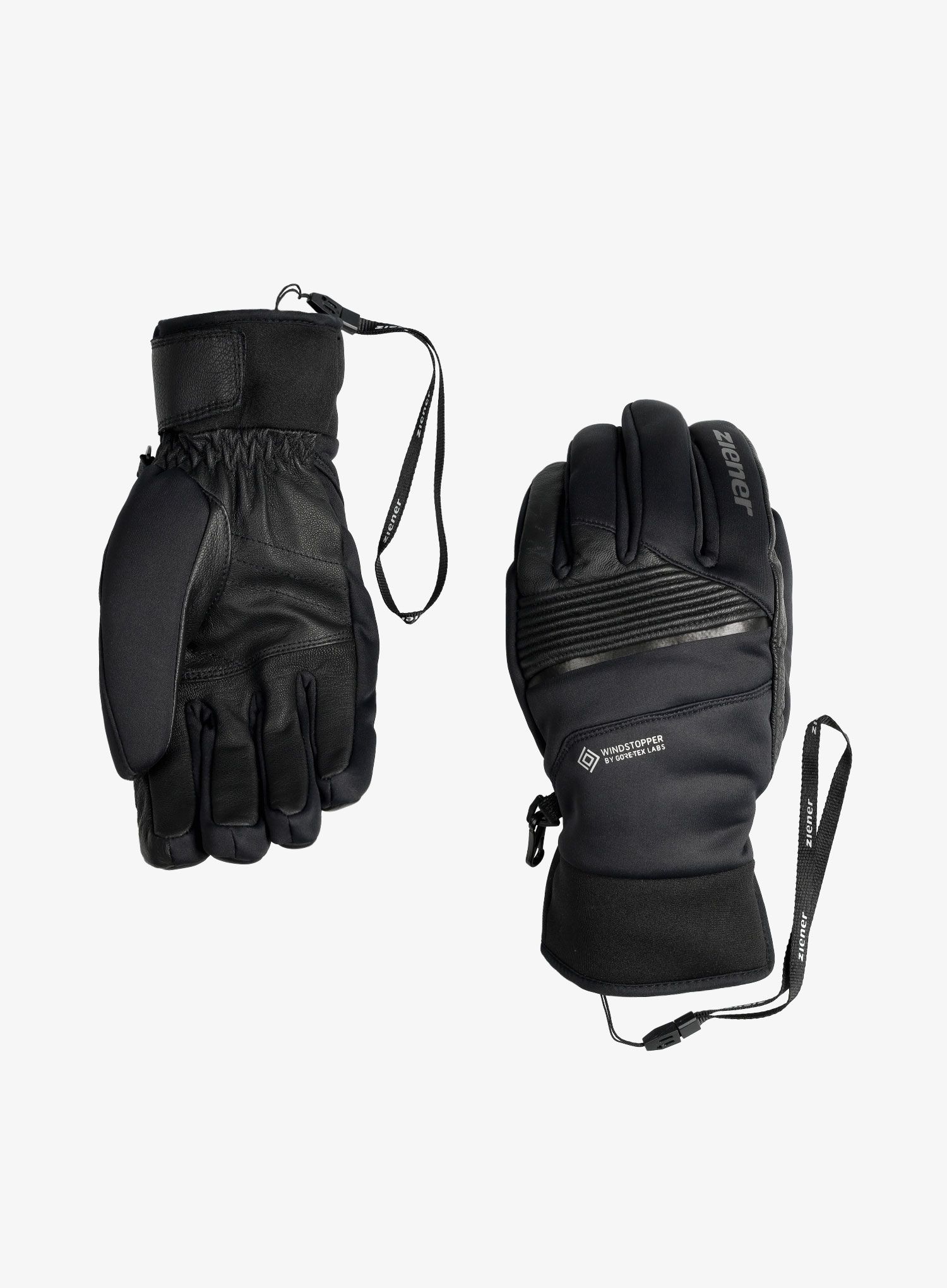 Větruvzdorné rukavice Ziener Ganno WS - black