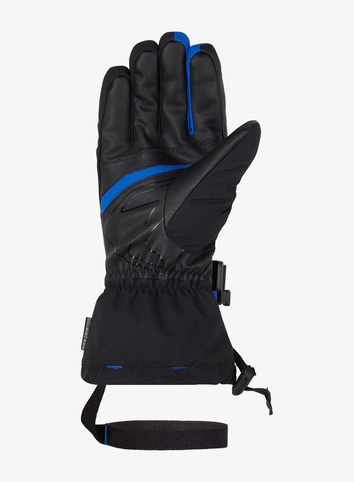 Lyžařské rukavice Ziener Ghalion AS - black/cobalt blue