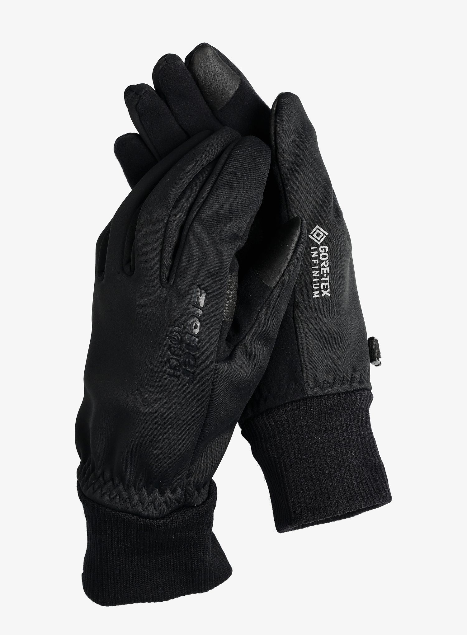 Softshellové rukavice Ziener Idaho GTX INF Touch- black