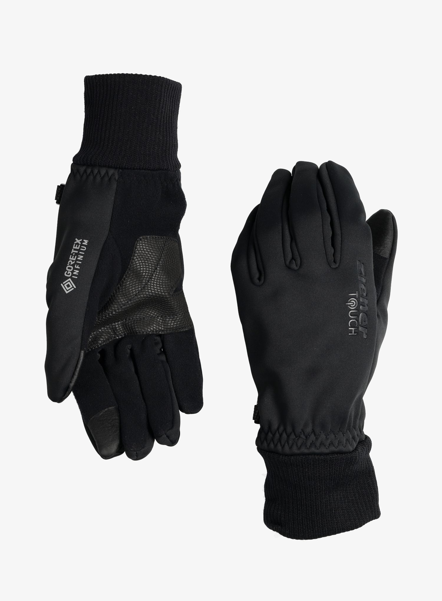 Softshellové rukavice Ziener Idaho GTX INF Touch- black