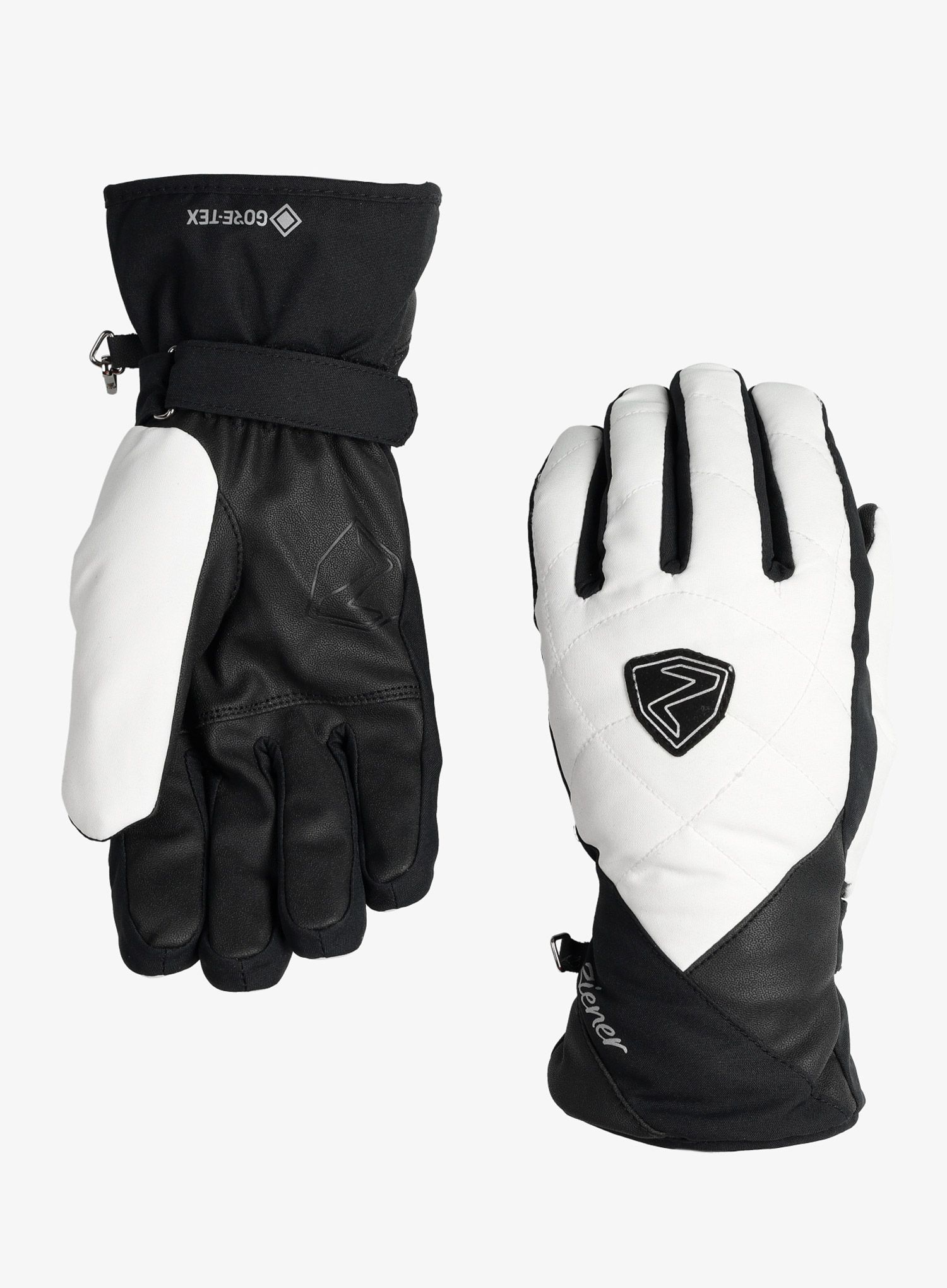 Lyžařské rukavice dámské Ziener Kamea GTX- white/black