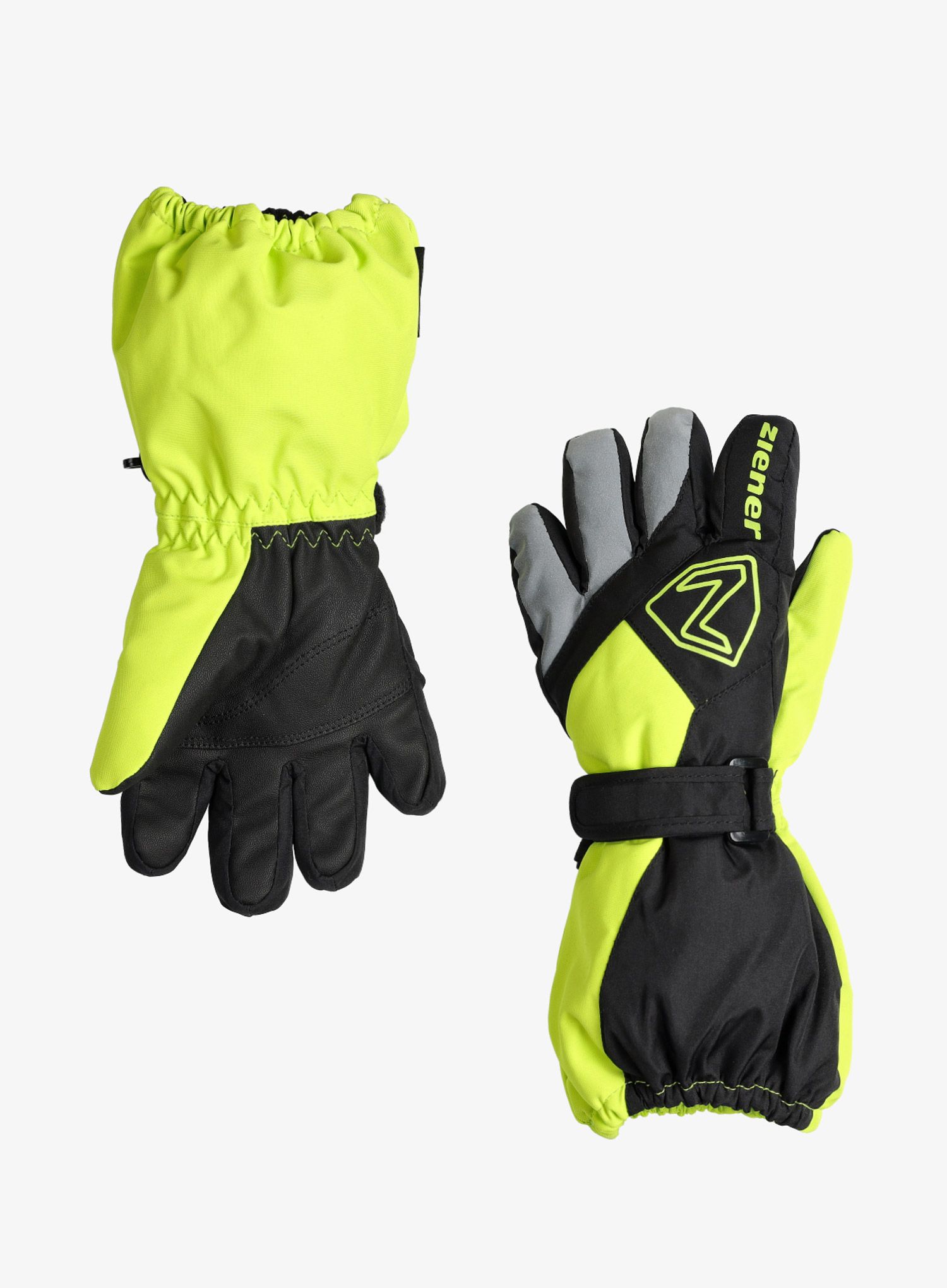 Dětské rukavice Ziener Lauro AS Glove Junior - black/lime