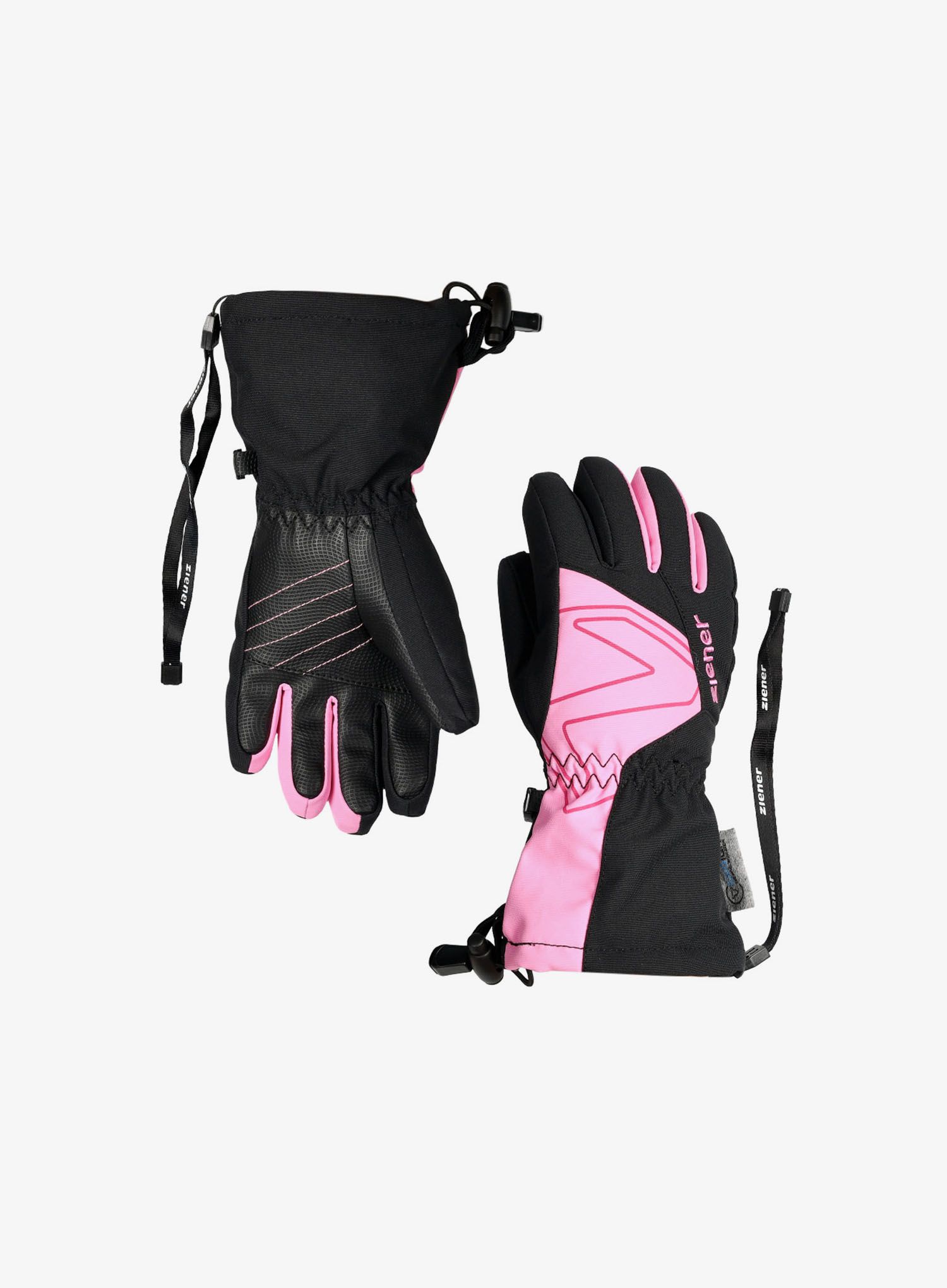 Dětské rukavice Ziener Laval AS AW Junior - black/fuchsia pink