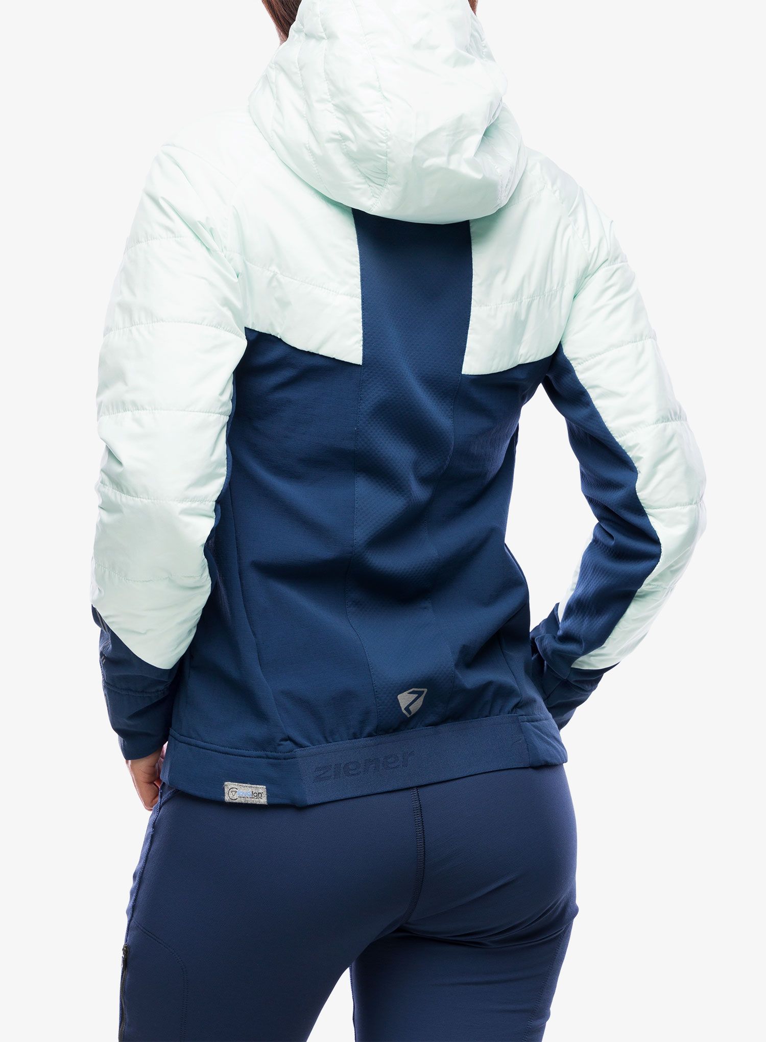 Hybridní bunda dámská Ziener Nacana - ice/hale navy