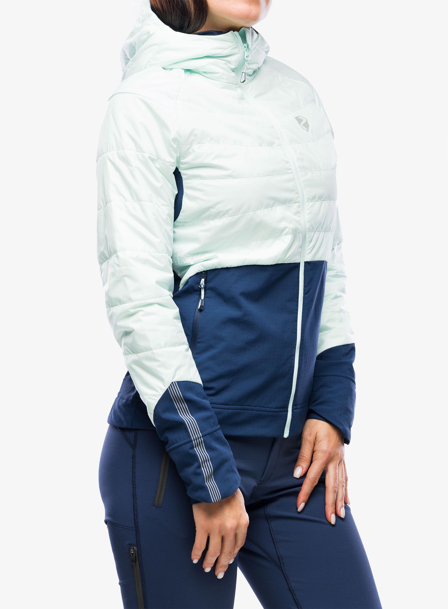 Hybridní bunda dámská Ziener Nacana - ice/hale navy