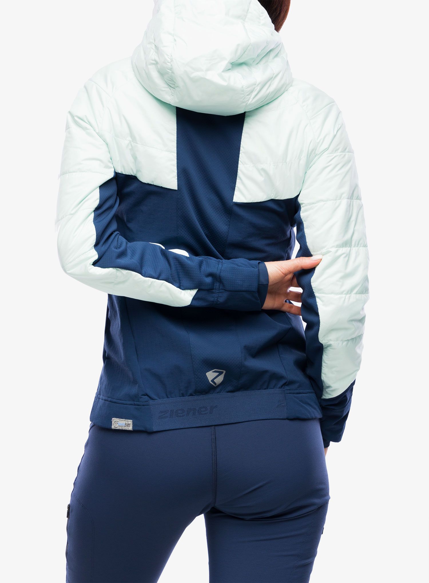 Hybridní bunda dámská Ziener Nacana - ice/hale navy