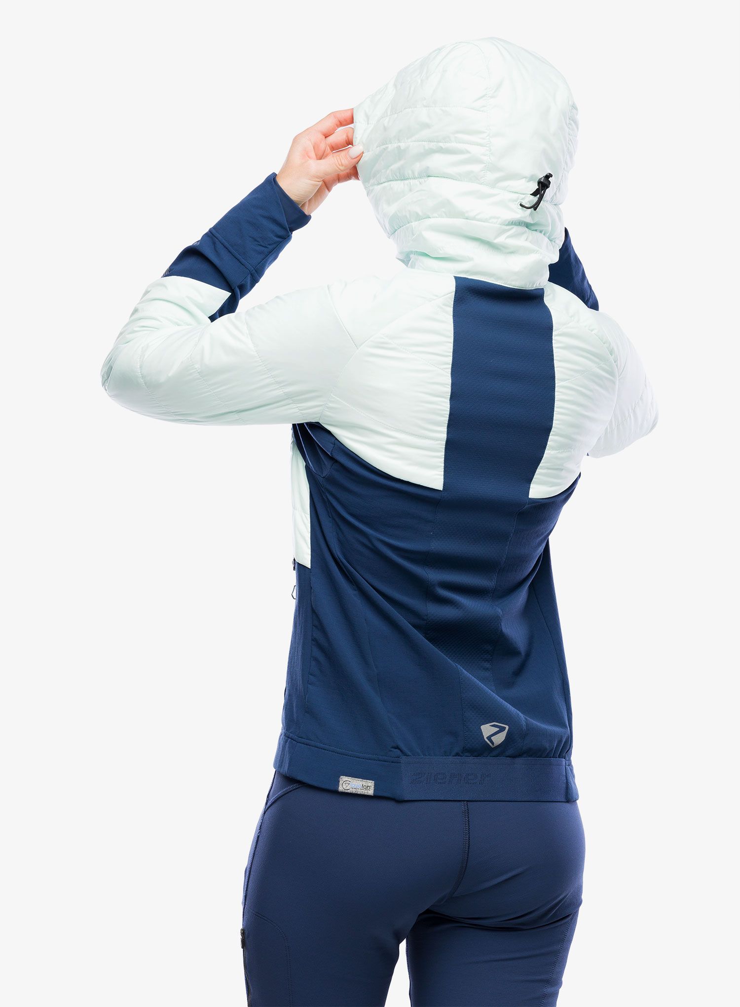 Hybridní bunda dámská Ziener Nacana - ice/hale navy