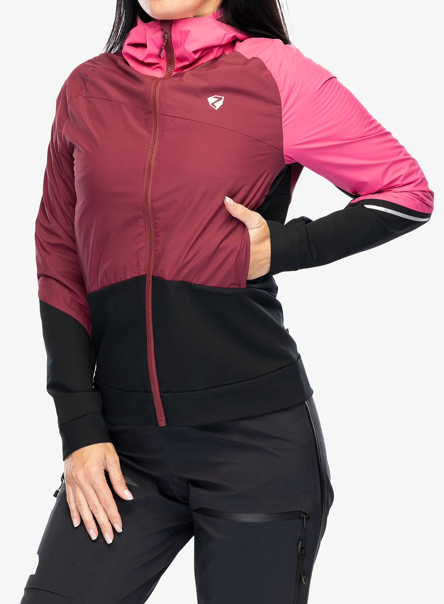 Dámská softshellová bunda Ziener Nakima - black/berry