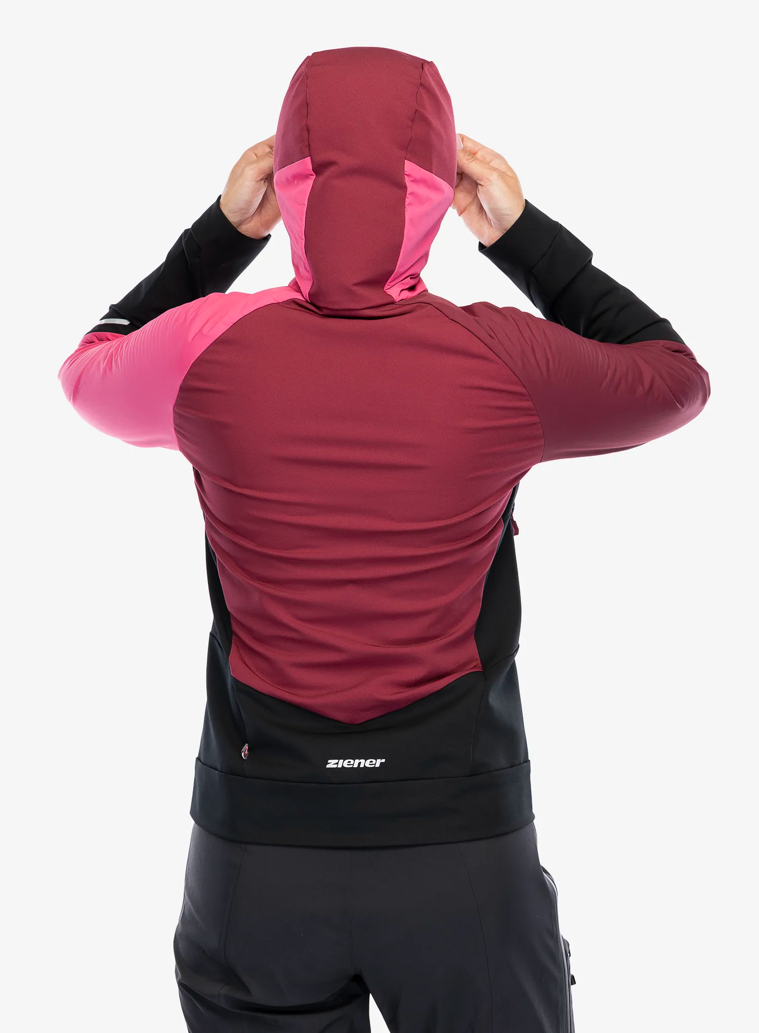 Dámská softshellová bunda Ziener Nakima - black/berry