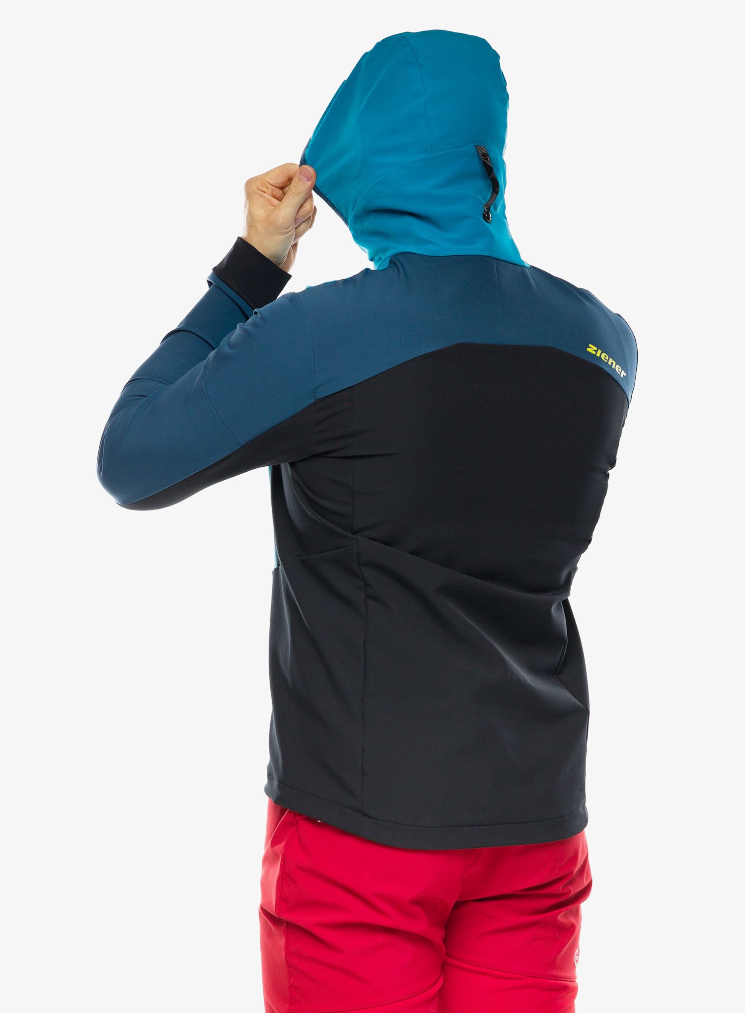 Softshellová bunda Ziener Nikado - hale navy/teal crystal