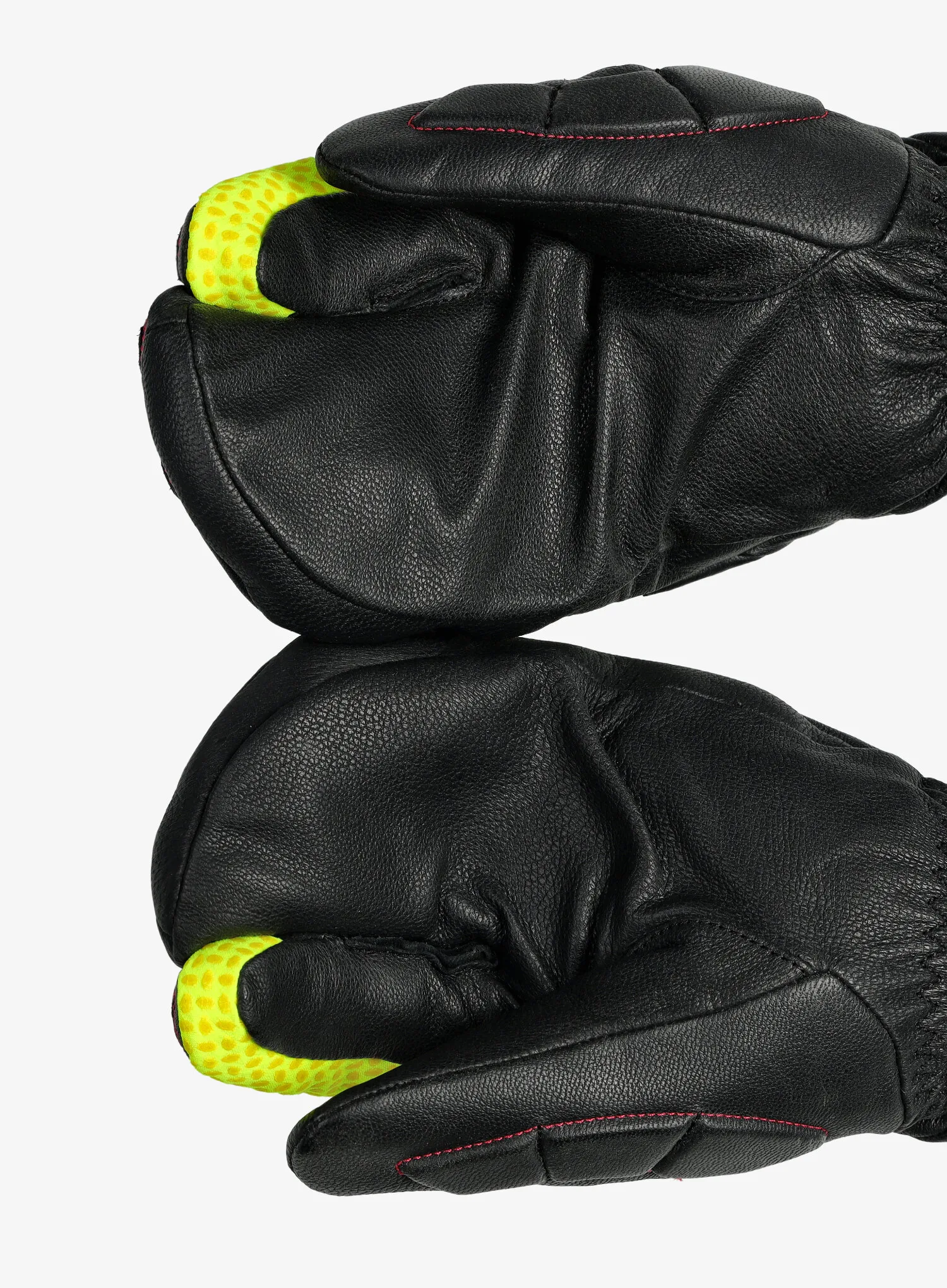 Lyžařské rukavice Ziener Speed Warm Lobster glove - race black/poison yelow