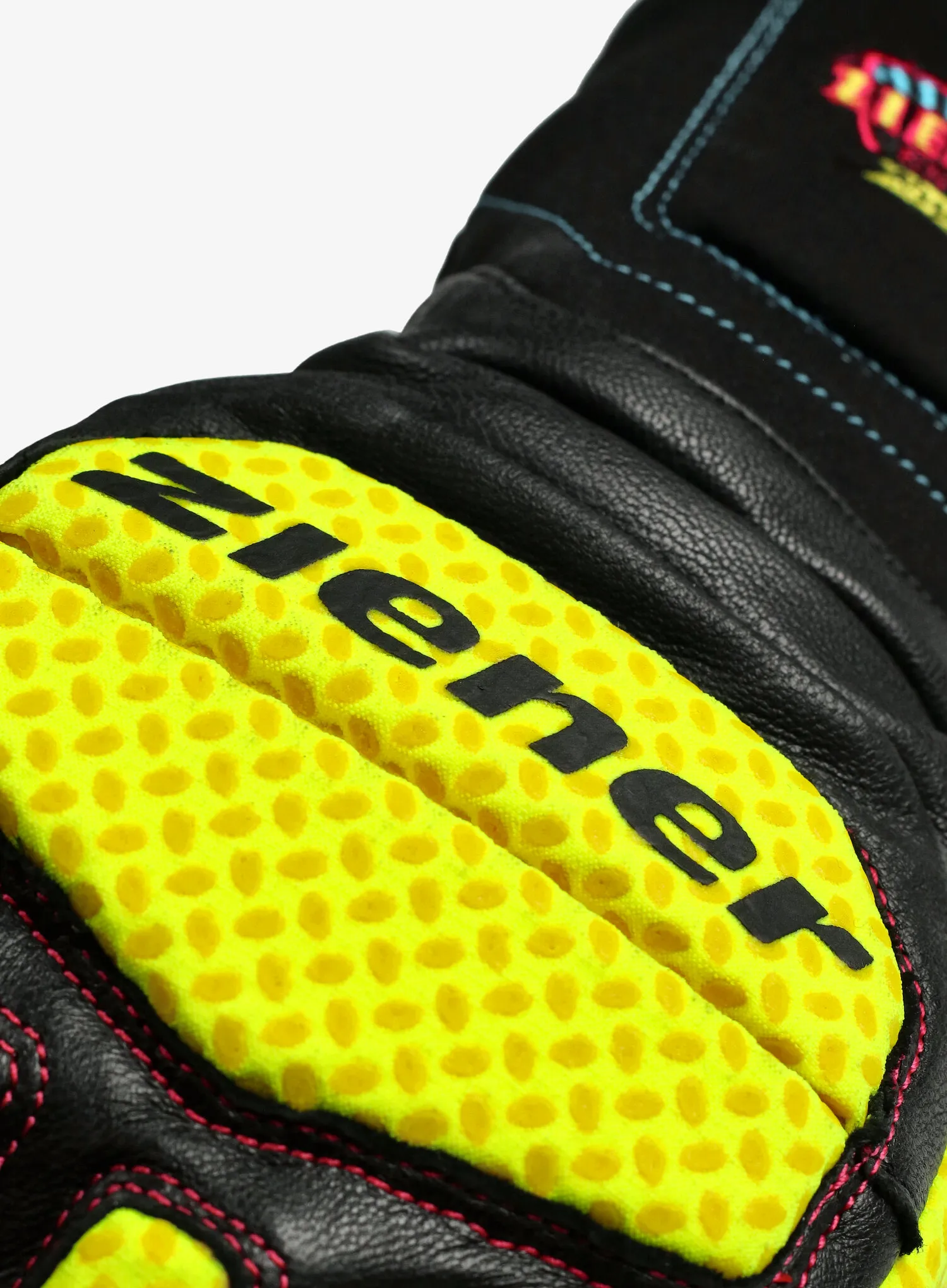 Lyžařské rukavice Ziener Speed Warm Lobster glove - race black/poison yelow