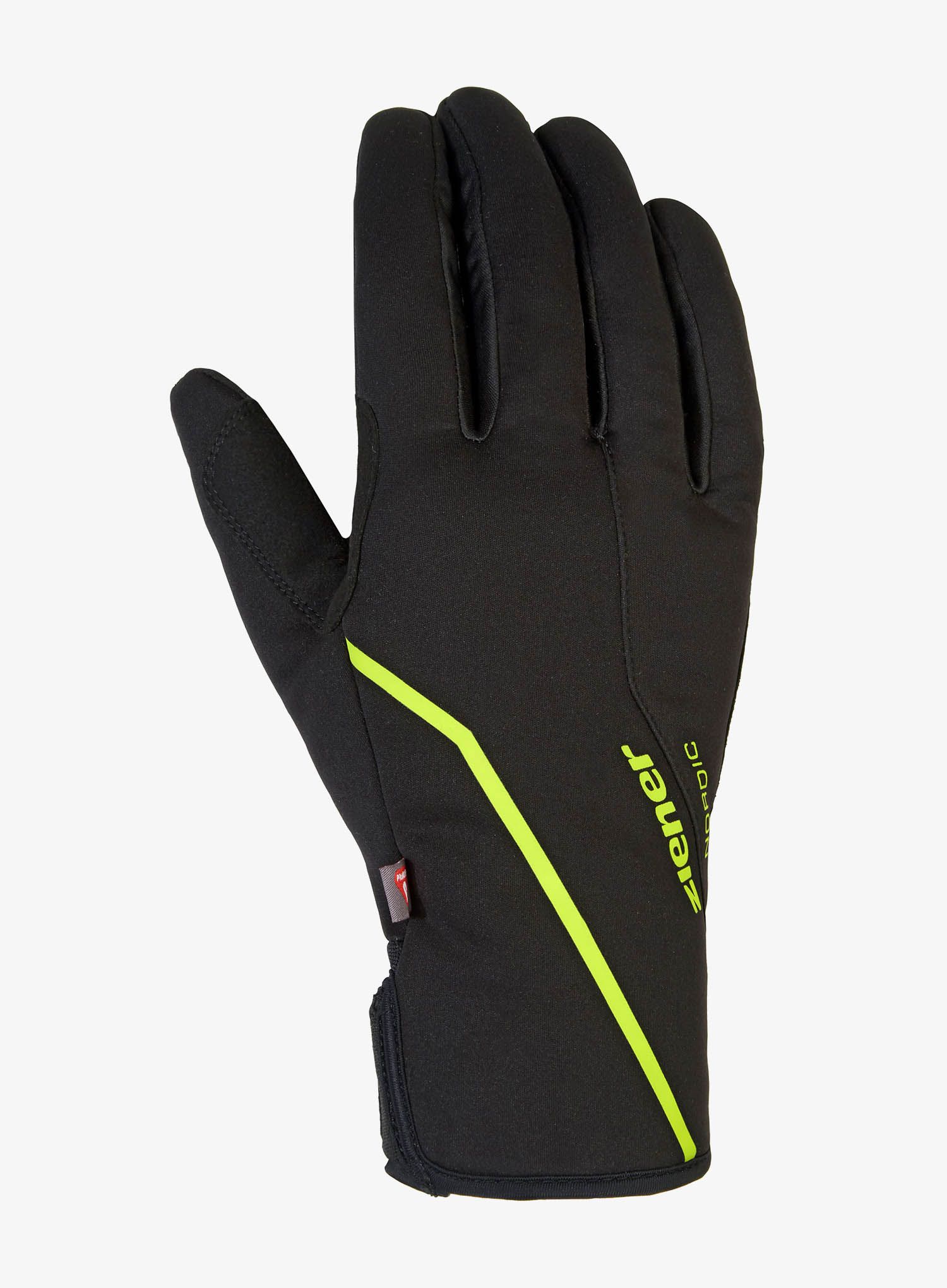 Softshellové rukavice Ziener Ultimo PR - black/lime