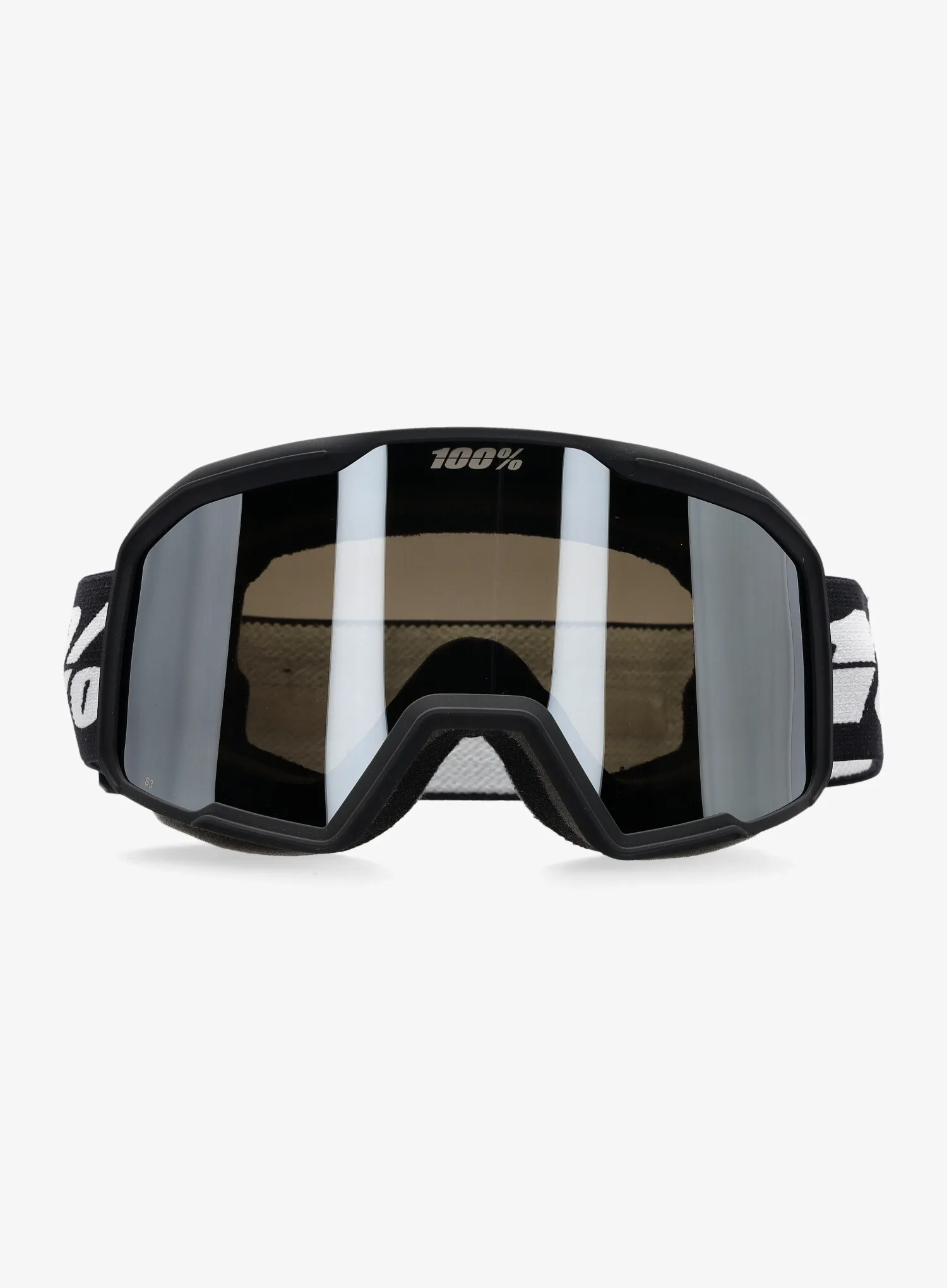 Lyžařské brýle 100% Valnor - black/mirror silver lens