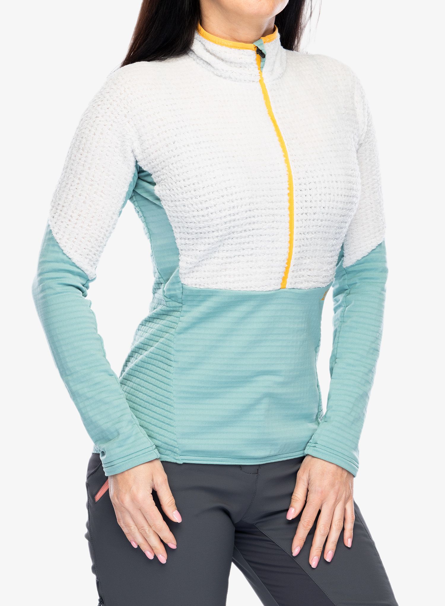 Dámská mikina se zipem Direct Alpine Aura Lady - grey/arctic