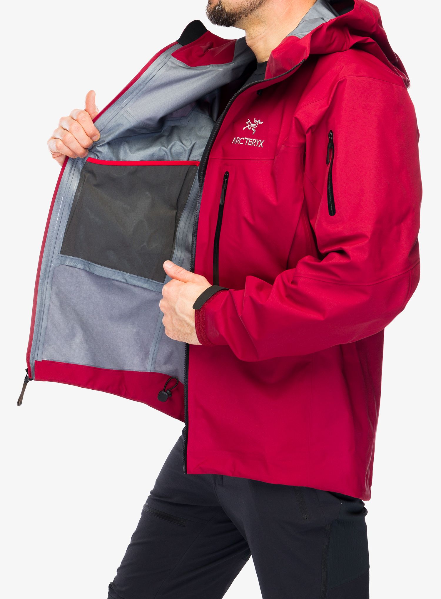 Bunda s membránou Arcteryx Alpha SV Jacket - bordeaux/bordeaux