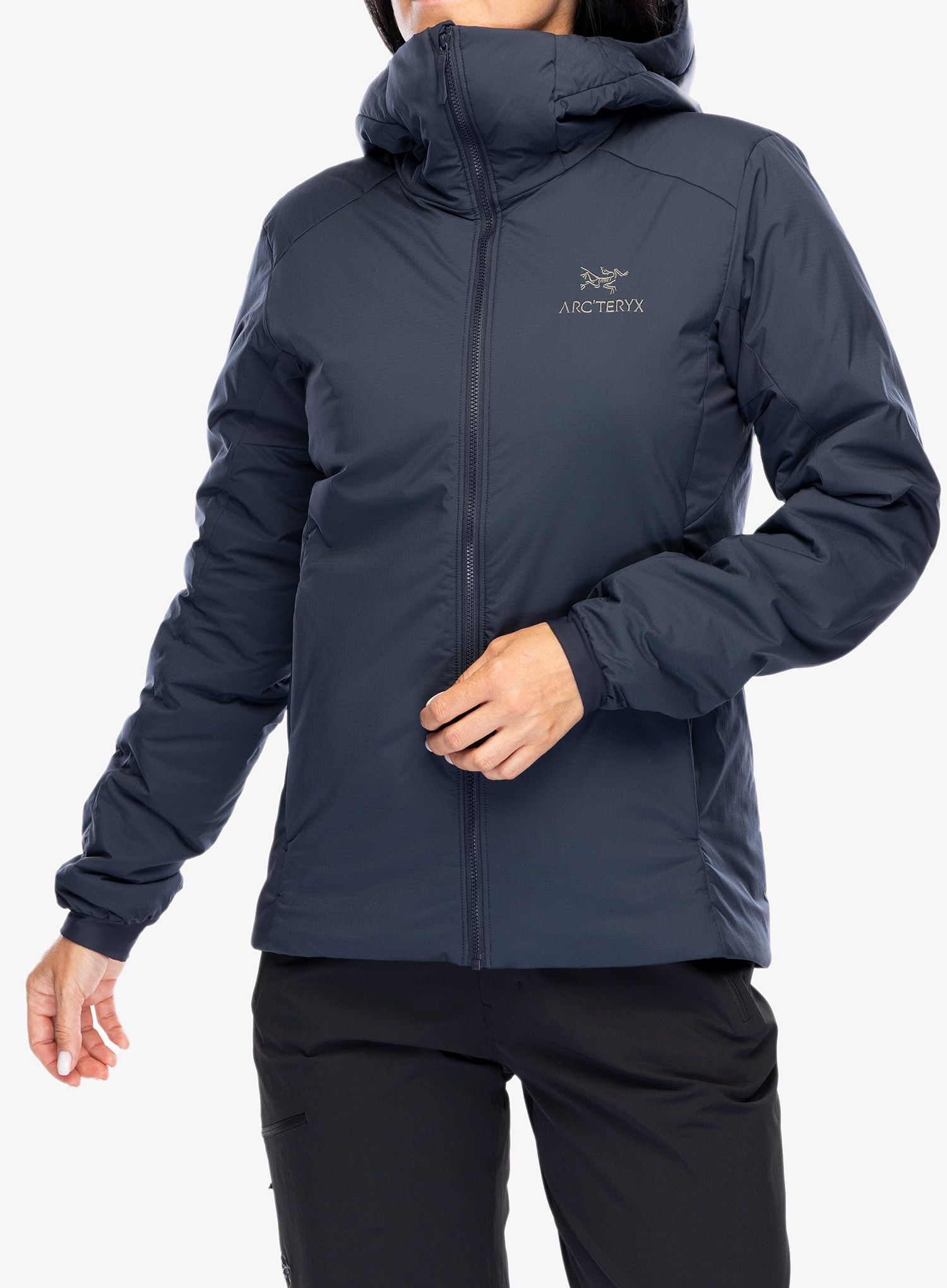 Zateplená bunda dámská Arcteryx Atom Heavyweight Hoody - black sapphire