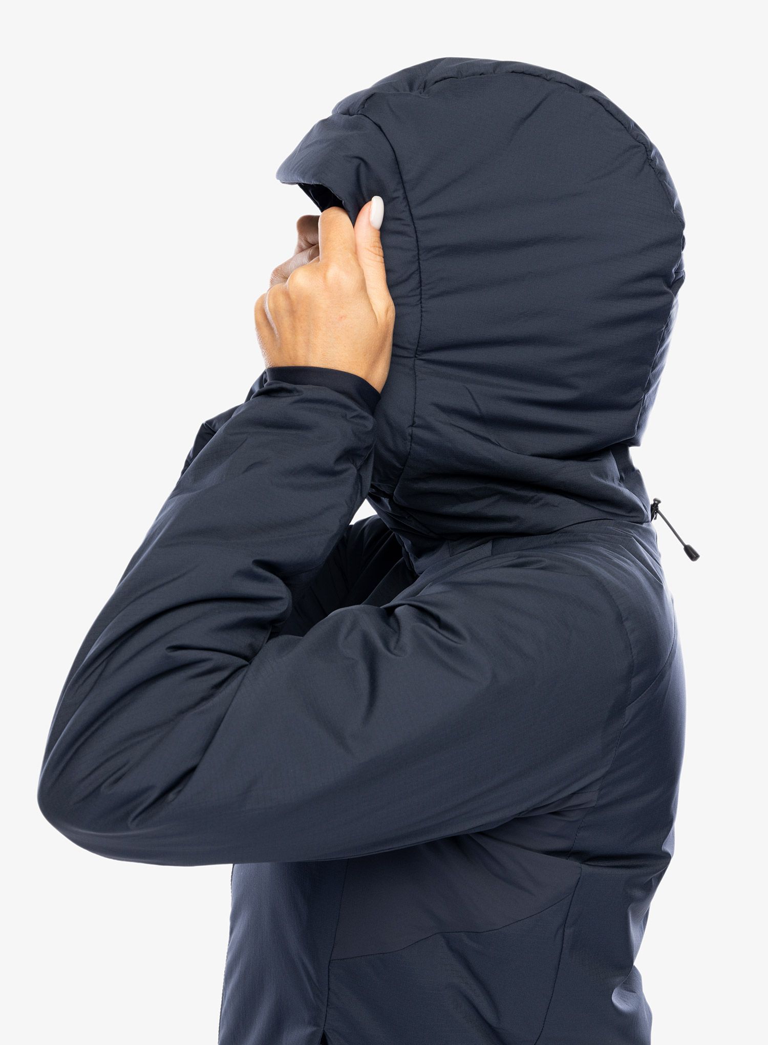 Zateplená bunda dámská Arcteryx Atom Heavyweight Hoody - black sapphire