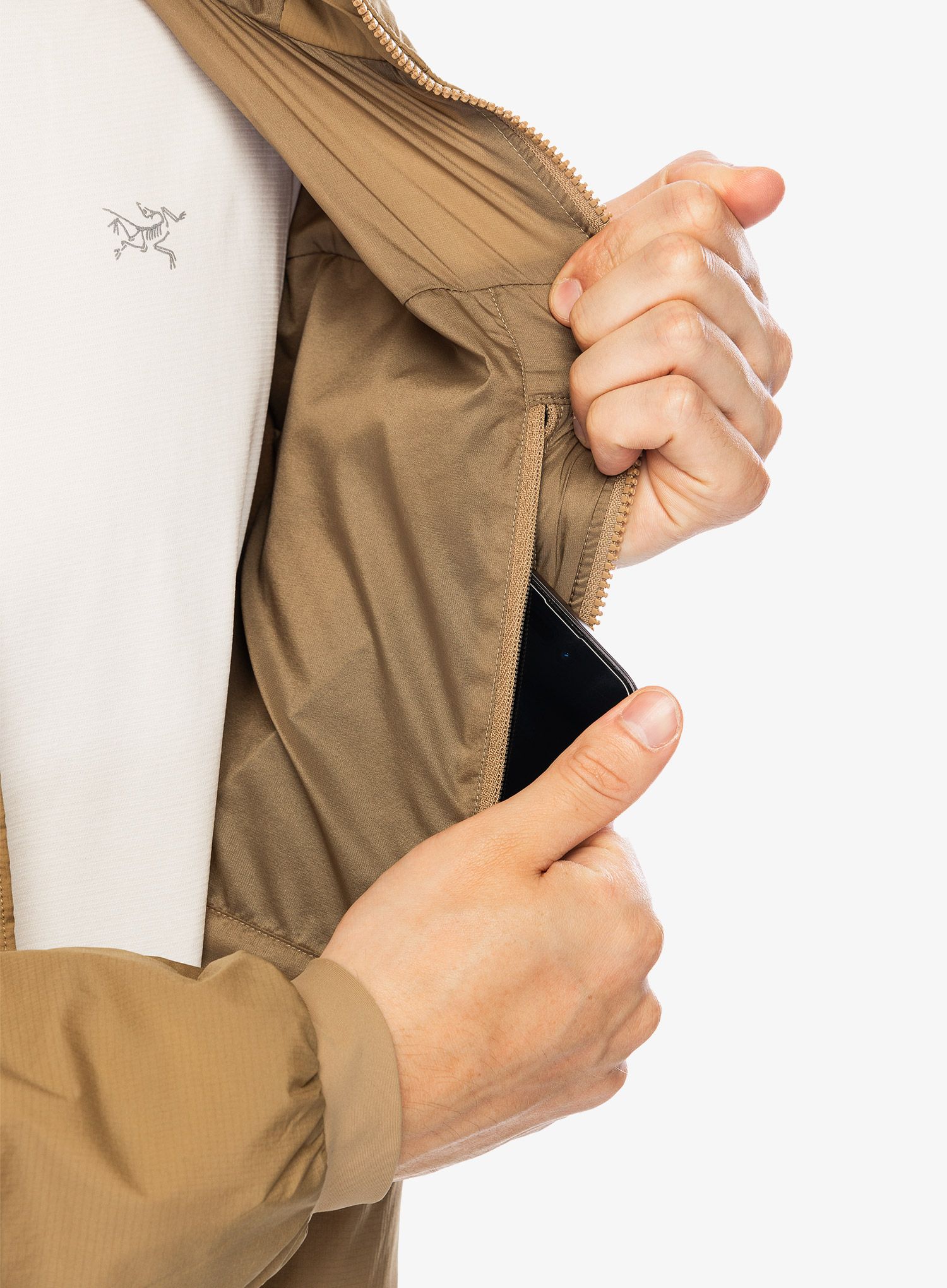 Zateplená bunda Arcteryx Atom Hoody - canvas II