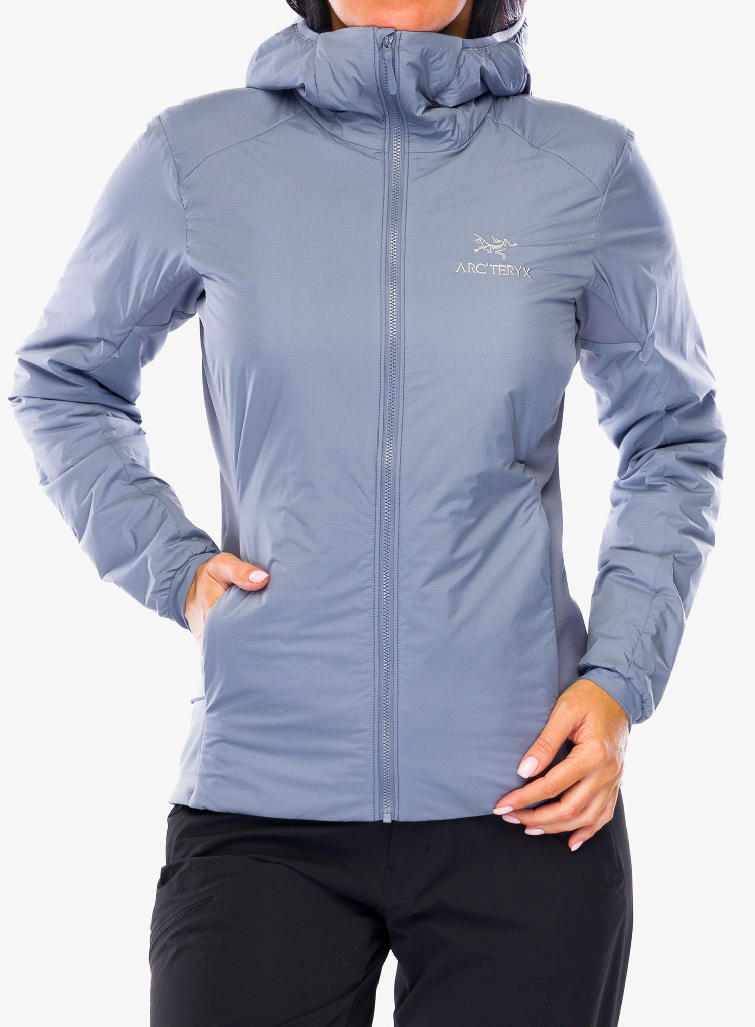 Zateplená bunda dámská Arcteryx Atom Hoody - stratus