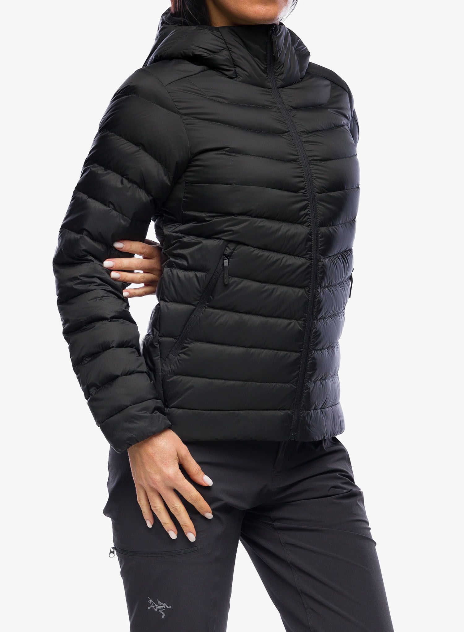 Dámská péřová bunda Arcteryx Cerium Hoody - blk