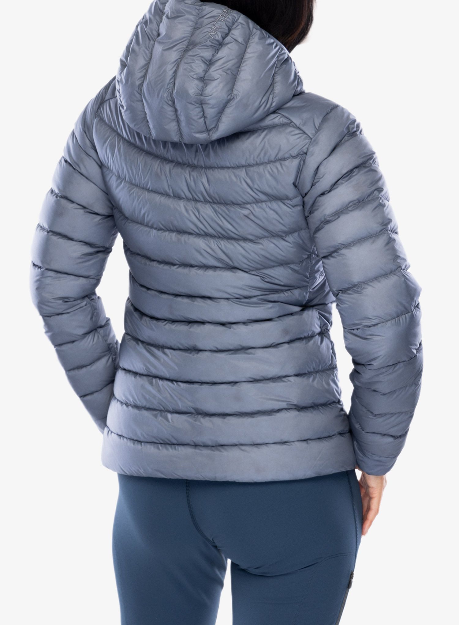Dámská péřová bunda Arcteryx Cerium Hoody - stratus