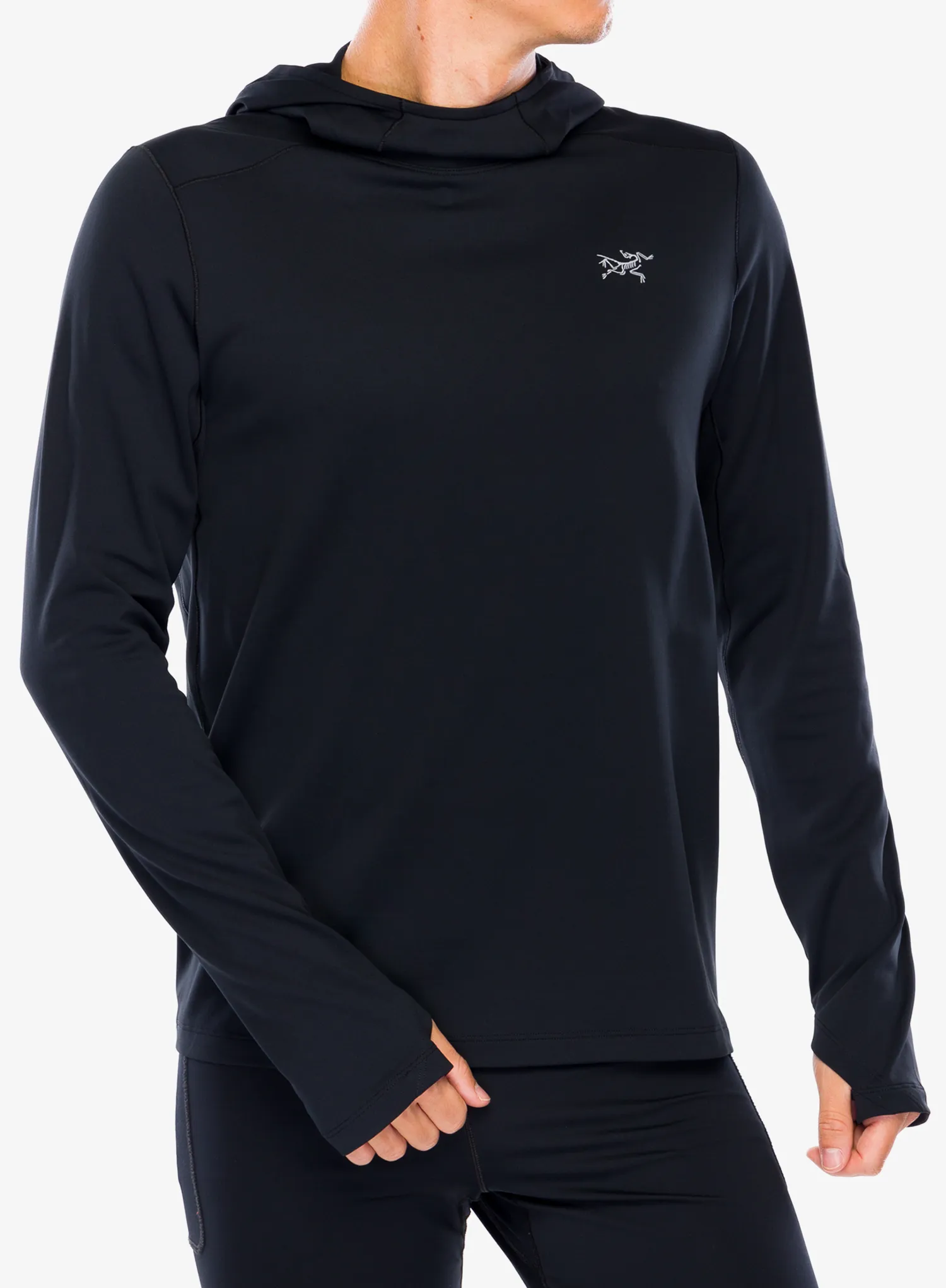 Mikina na běh Arcteryx Cormac Heavyweight Hoody - black