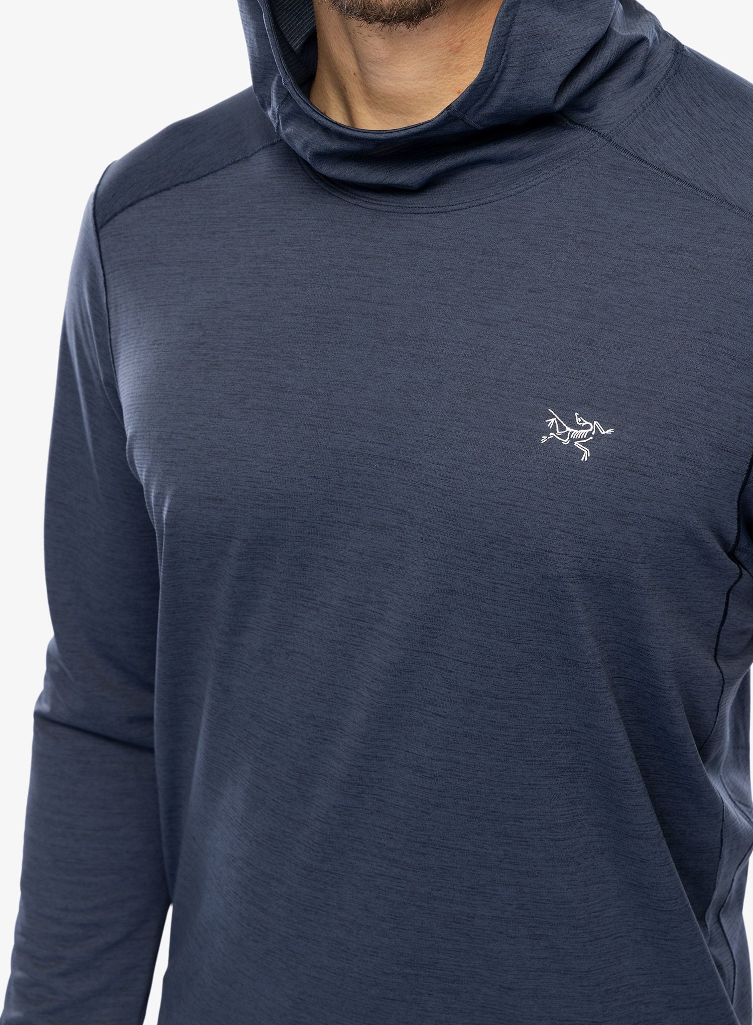 Mikina na běh Arcteryx Cormac Hoody - black sapphire heather