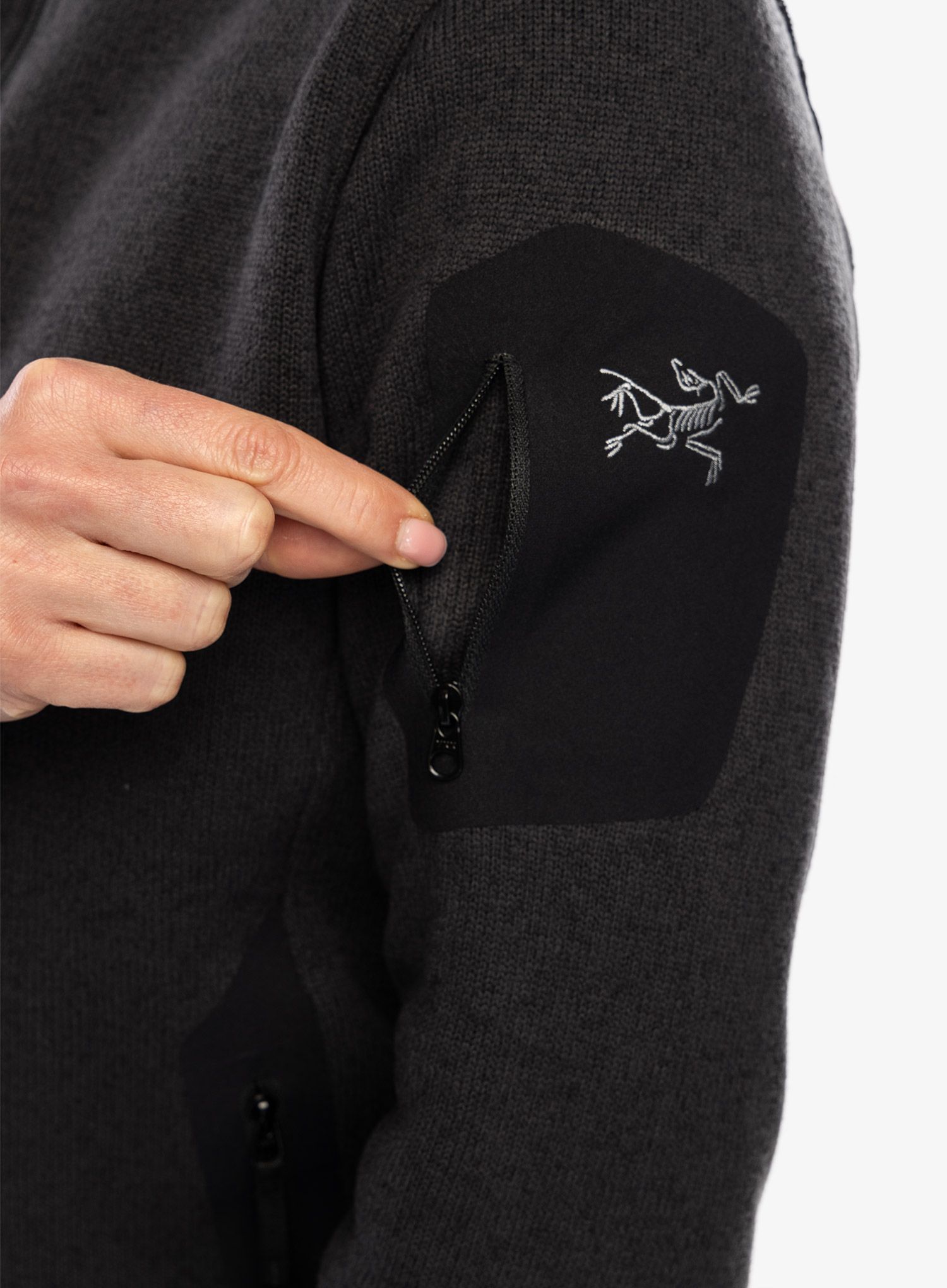 Fleece mikina dámská Arcteryx Covert Cardigan - black heather II