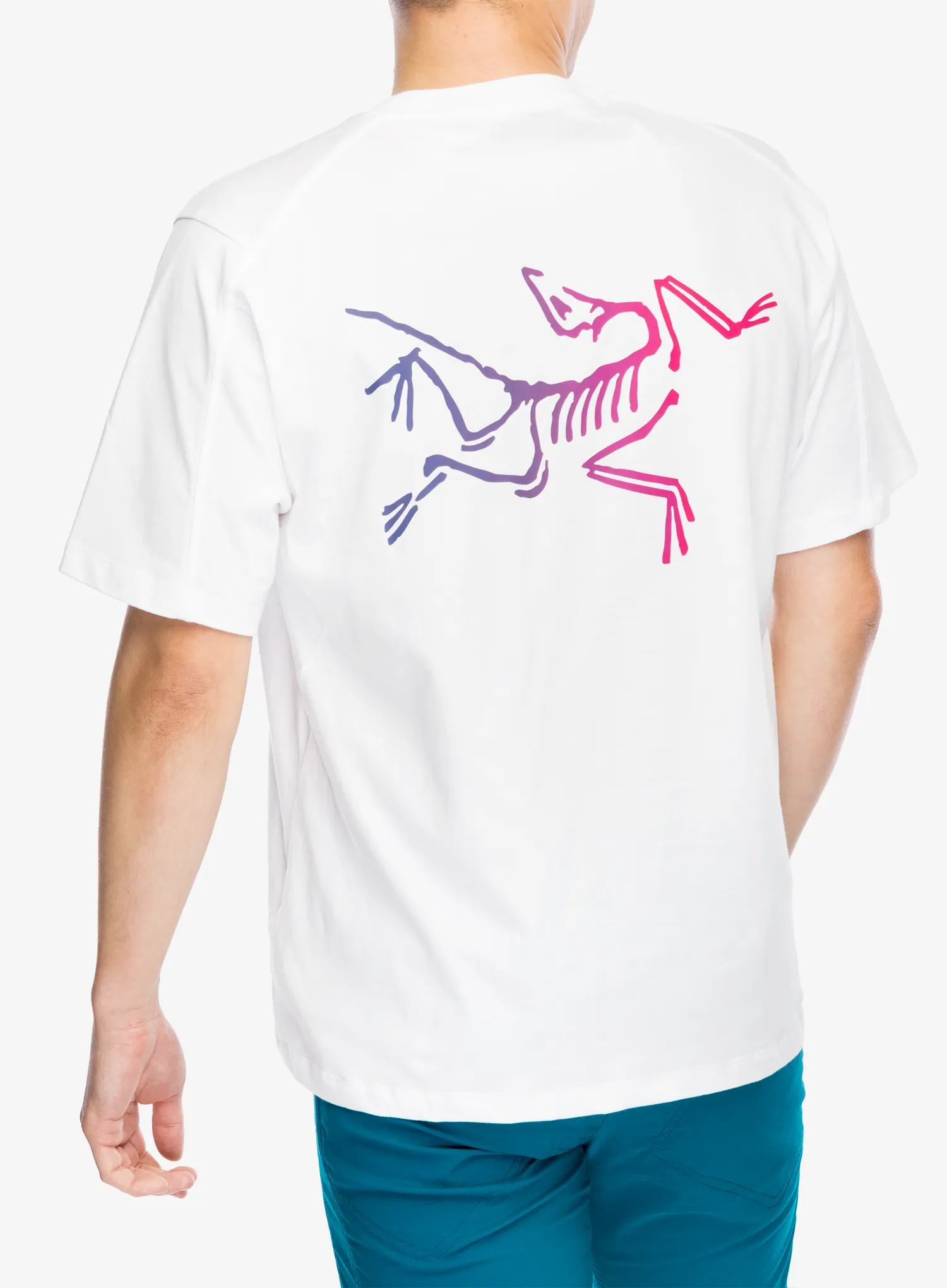 Lezecké triko Arcteryx Kragg Cotton Logo SS - white light/multi