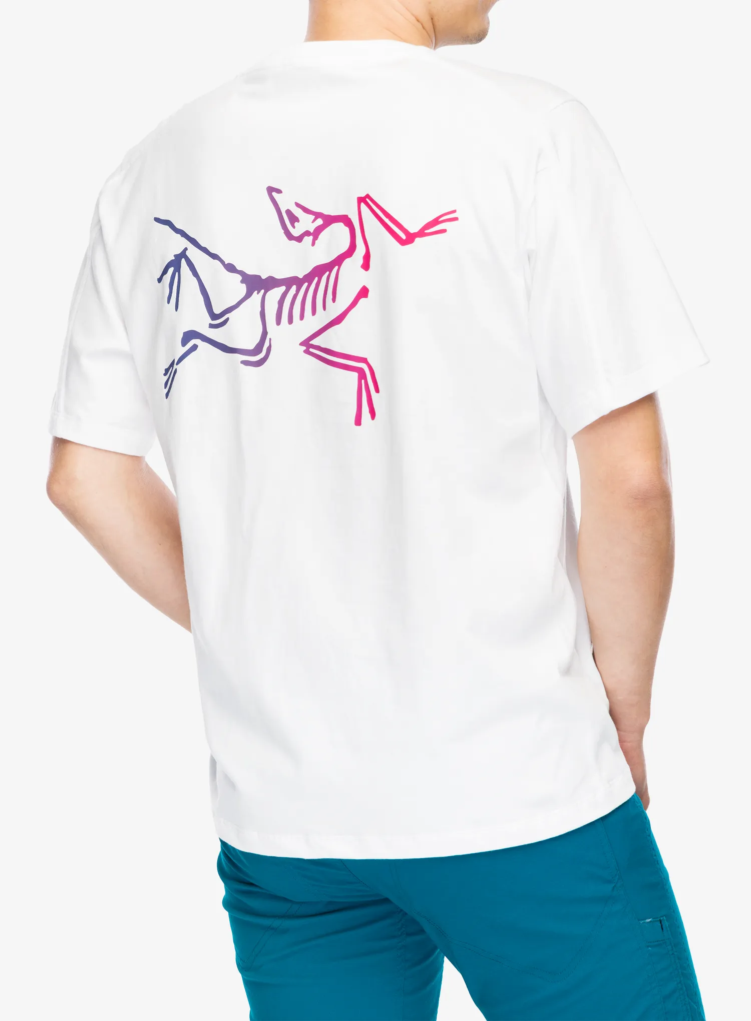 Lezecké triko Arcteryx Kragg Cotton Logo SS - white light/multi